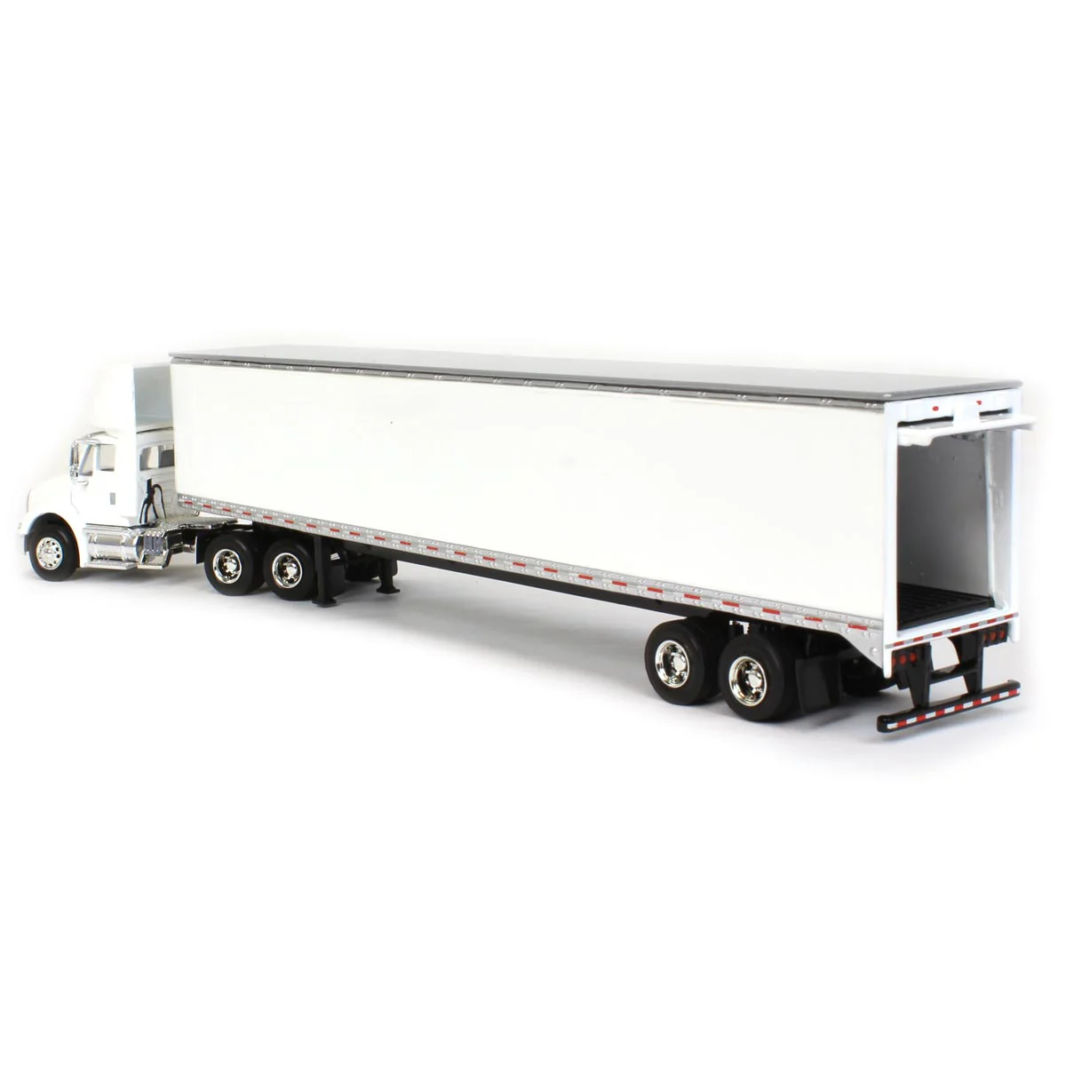 1/64 White International 8600 with Trailer with Single Rear Door - Image 4