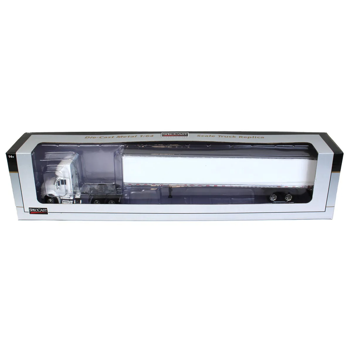 1/64 White International 8600 with Trailer with Single Rear Door - Image 5