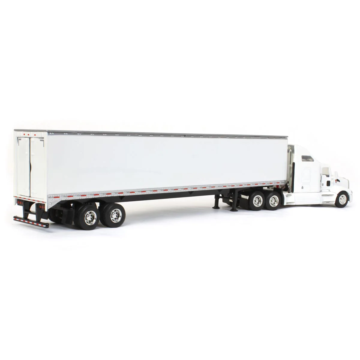 1/64 White Kenworth T660 Sleeper & Trailer with Double Rear Doors - Image 3