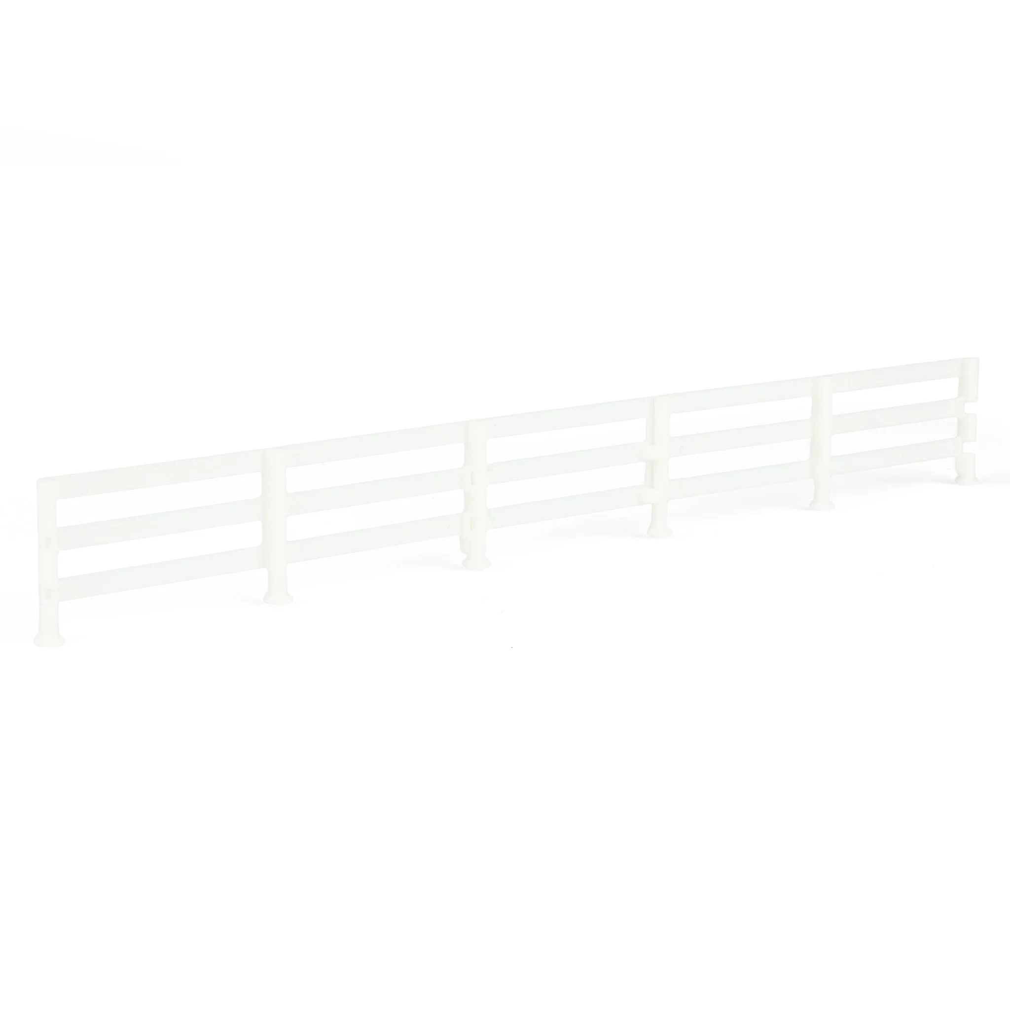 1/64 White-Painted Look Fencing 6-Pack with Gate by REVD Toys, 3D Printed - Image 2