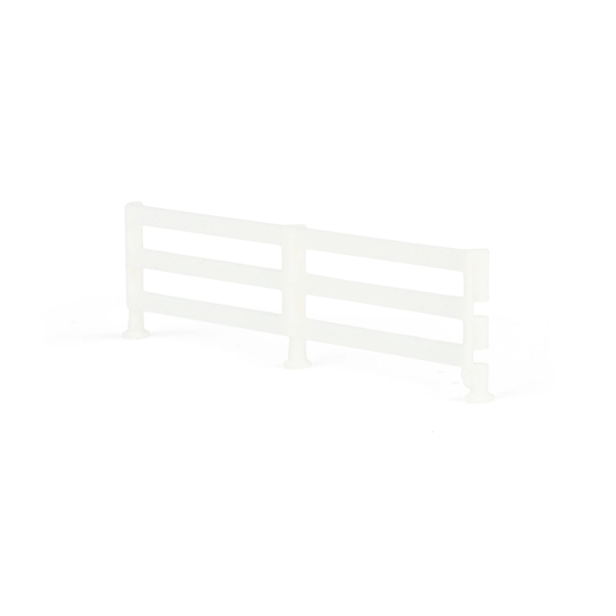 1/64 White-Painted Look Fencing 6-Pack with Gate by REVD Toys, 3D Printed - Image 3