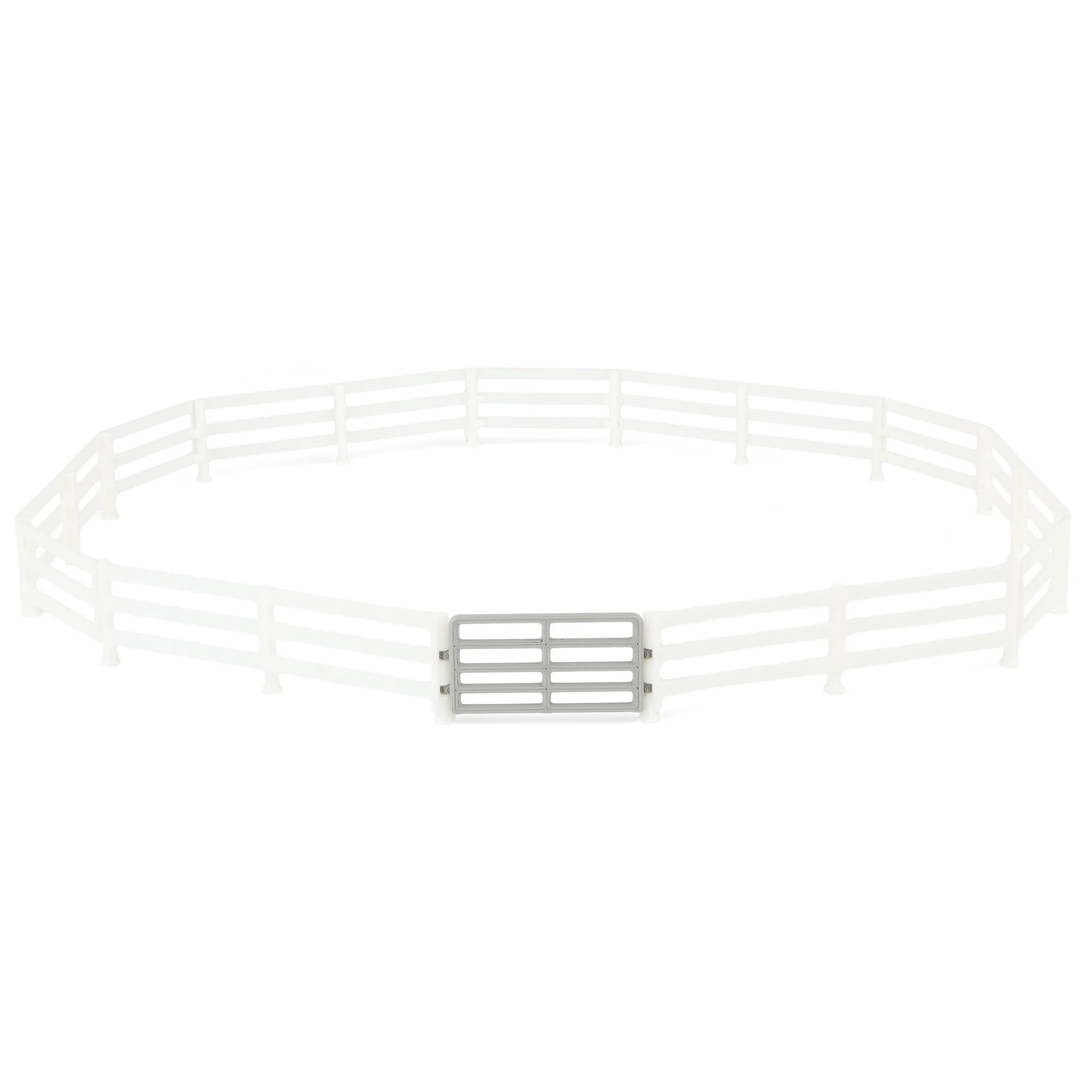 1/64 White-Painted Look Fencing 6-Pack with Gate by REVD Toys, 3D Printed - Image 5