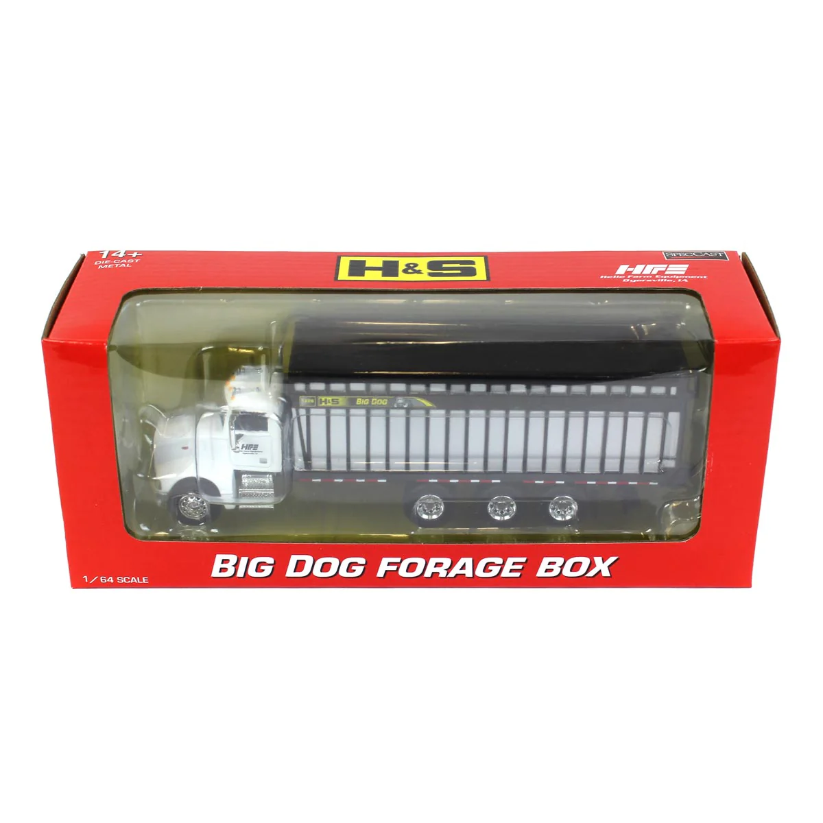 1/64 White Peterbilt 385 with H&S Big Dog 1226 Forage Box, Exclusive HFE Edition - Image 6