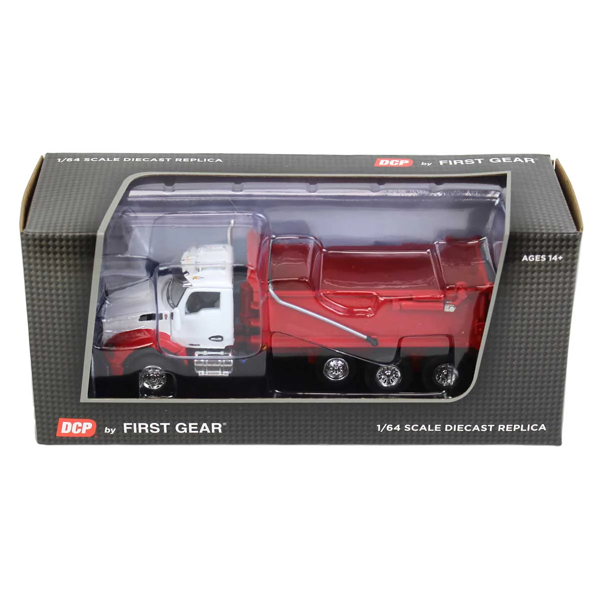 1/64 White & Viper Red Kenworth T880 Rogue Dump, DCP by First Gear - Image 5