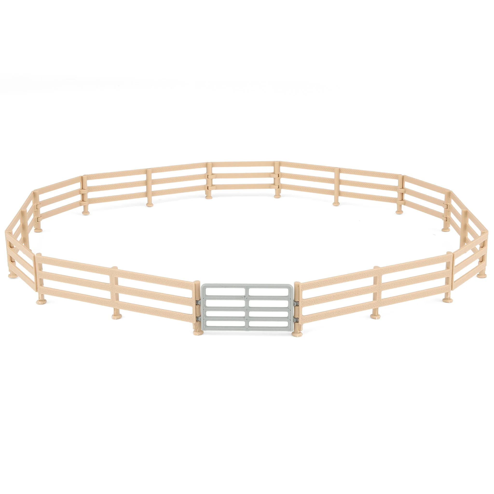 1/64 Wood-Look Fencing 6-Pack with Gate by REVD Toys, 3D Printed - Image 5