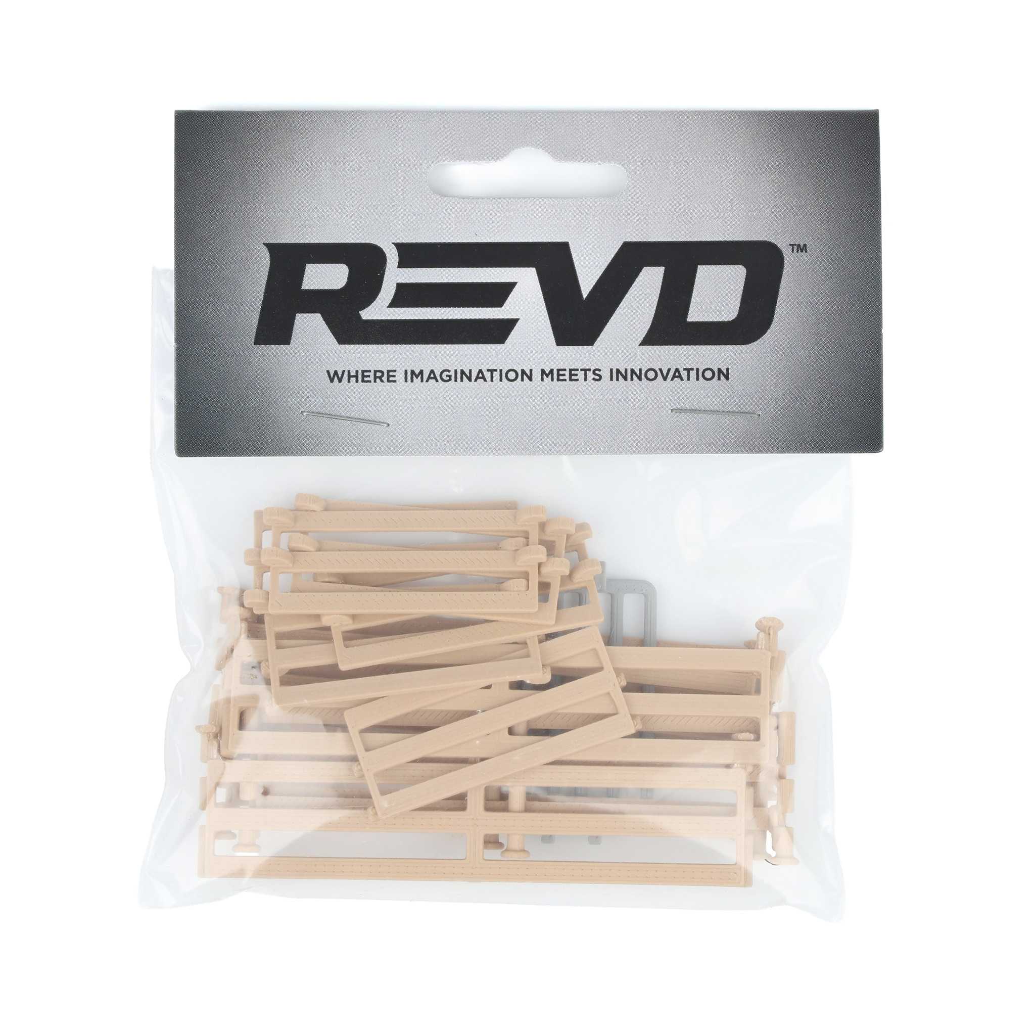 1/64 Wood-Look Fencing 6-Pack with Gate by REVD Toys, 3D Printed - Image 8