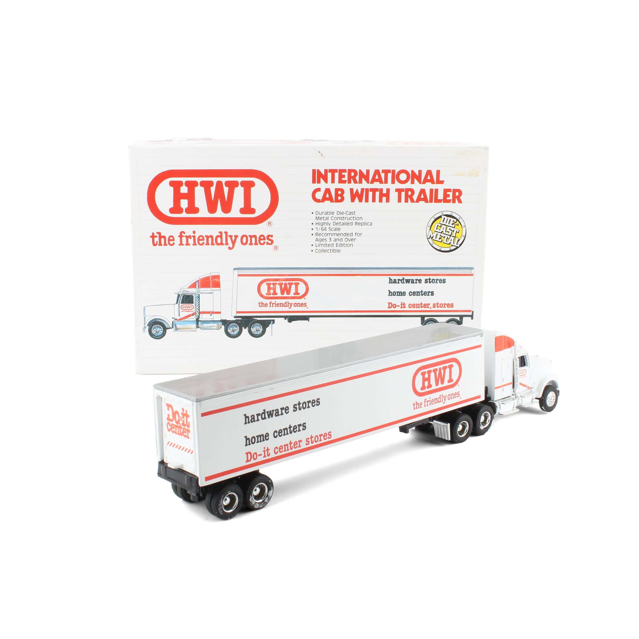 1/64 International Semi Truck with HWI Trailer by ERTL - Image 2