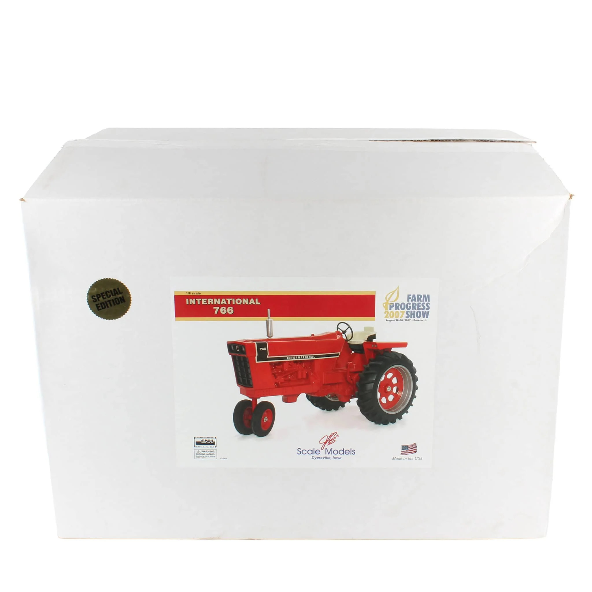 1/8 Special Edition International 766 NF Tractor with Muffler, 2007 Farm Progress Show, by Scale Models - Image 6