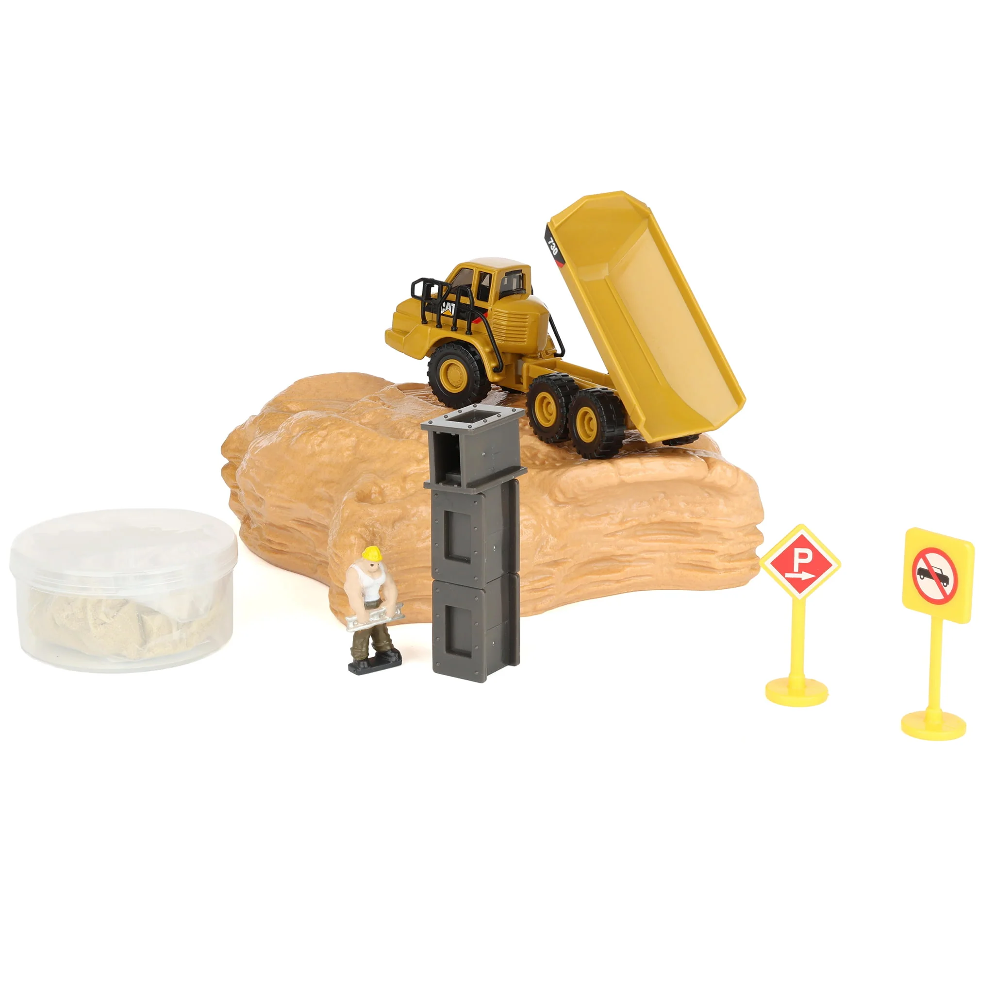 1/87 CAT 730 Articulated Truck Earth Mover Playset by Diecast Masters - Image 3
