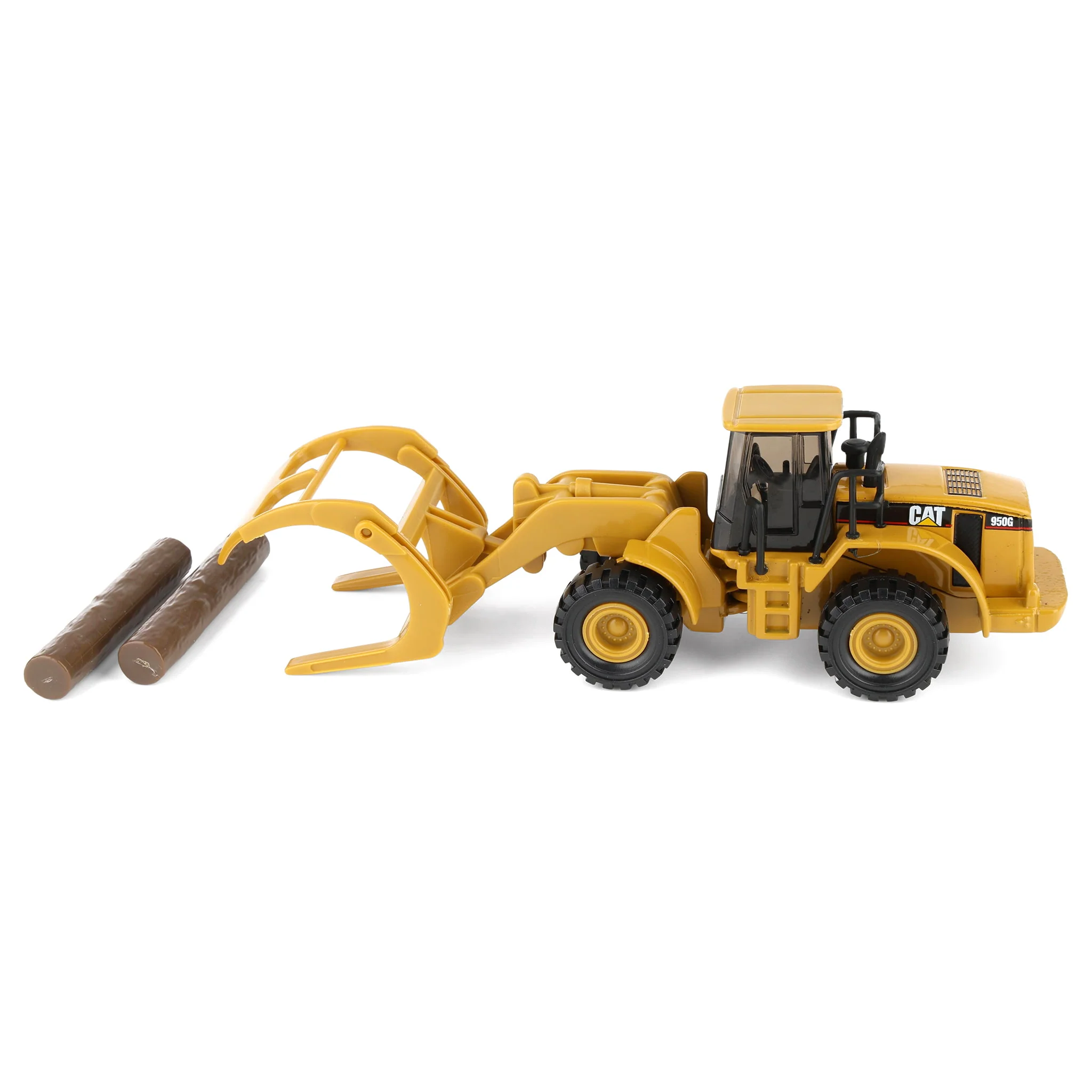 1/87 CAT 950G Wheel Loader with Fork and Wood Log by Diecast Masters - Image 5
