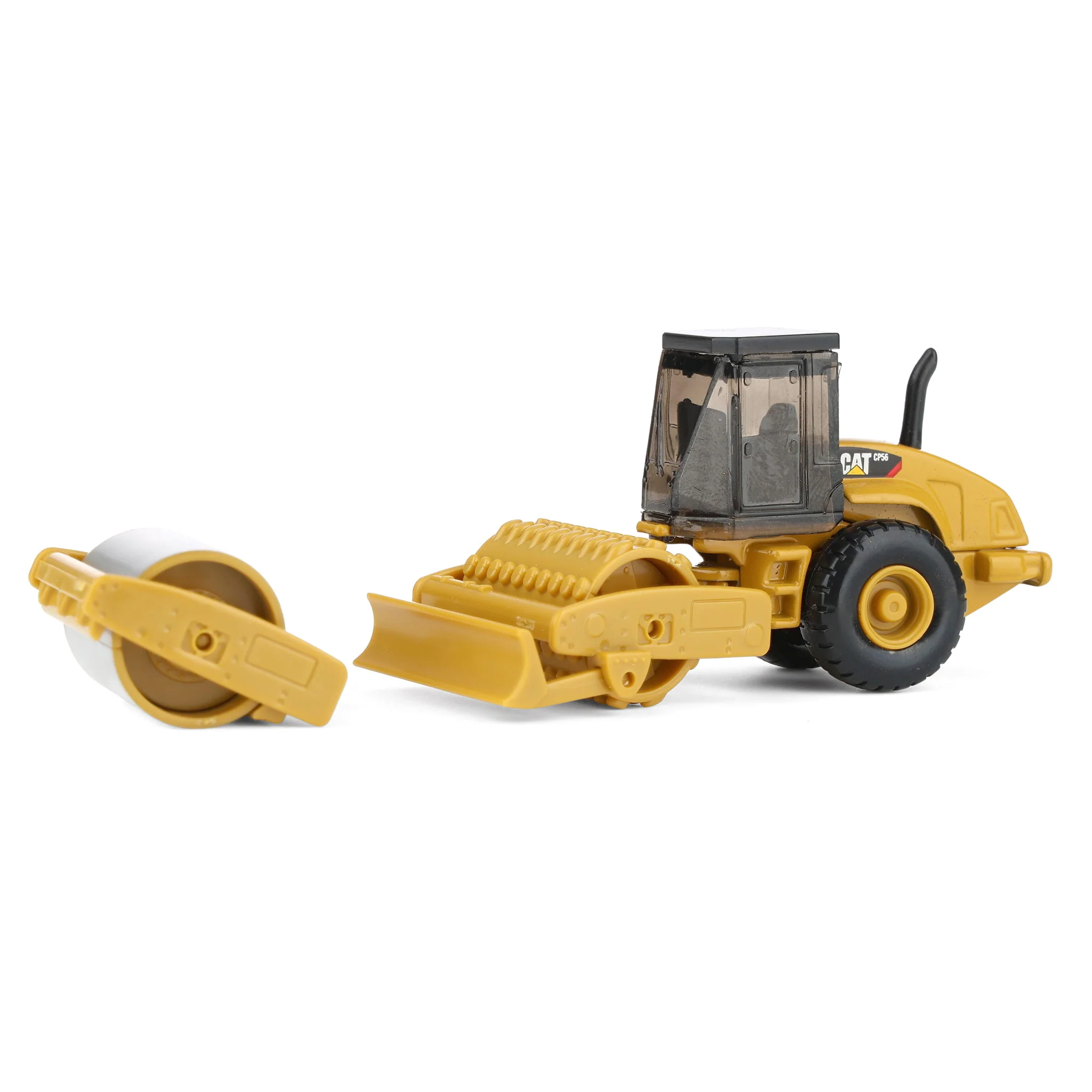1/87 CAT 9CS56 Roller with Interchangeable Front Attachment by Diecast Masters - Image 2