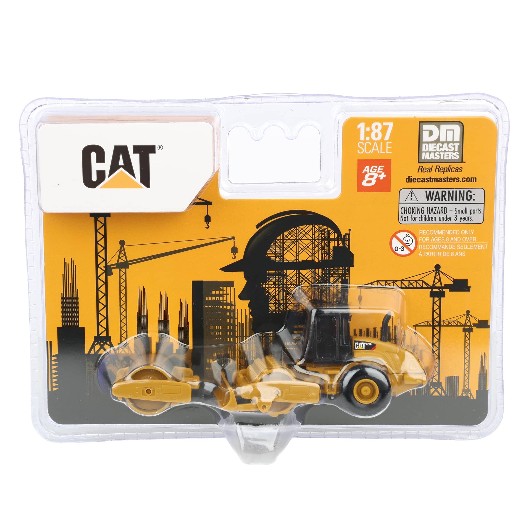 1/87 CAT 9CS56 Roller with Interchangeable Front Attachment by Diecast Masters - Image 6