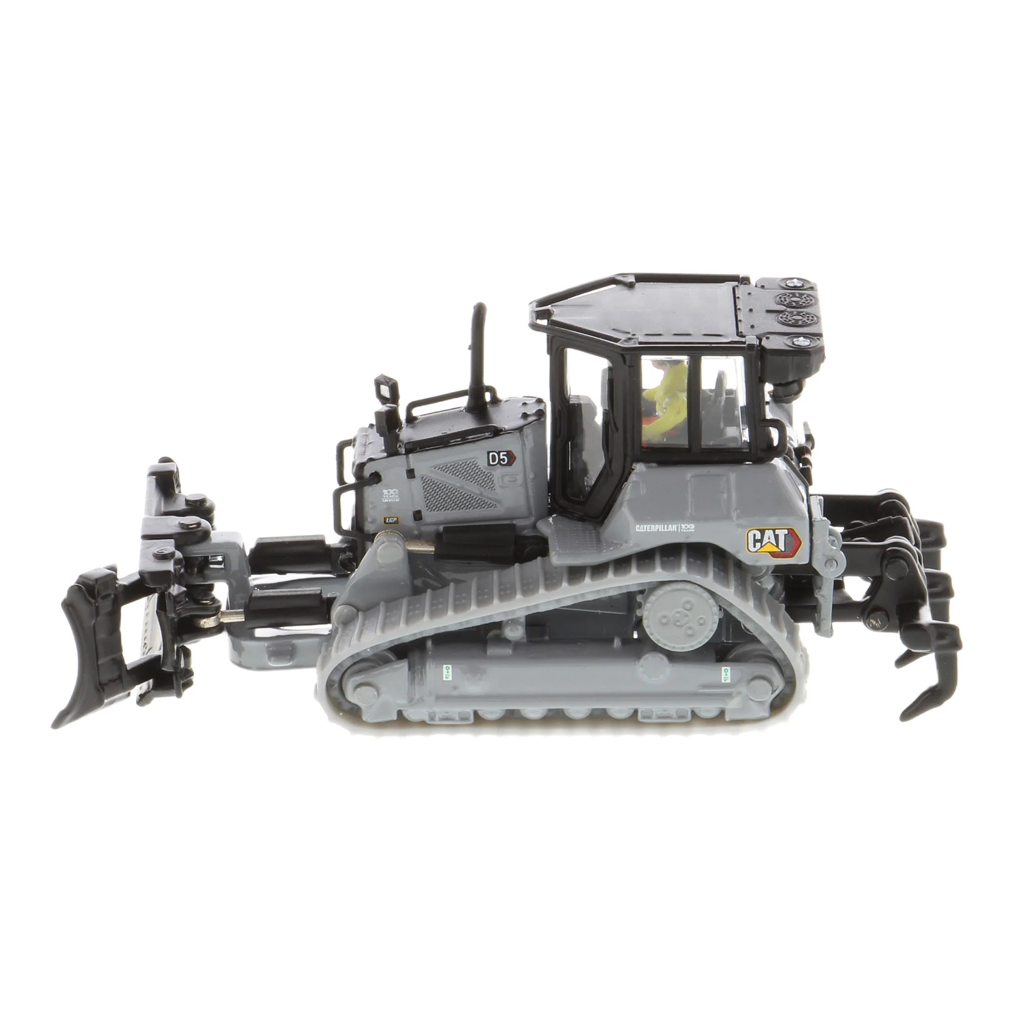 1/87 CAT D5 Dozer, Caterpillar Centennial Gray, Diecast Masters High Line Series - Image 2