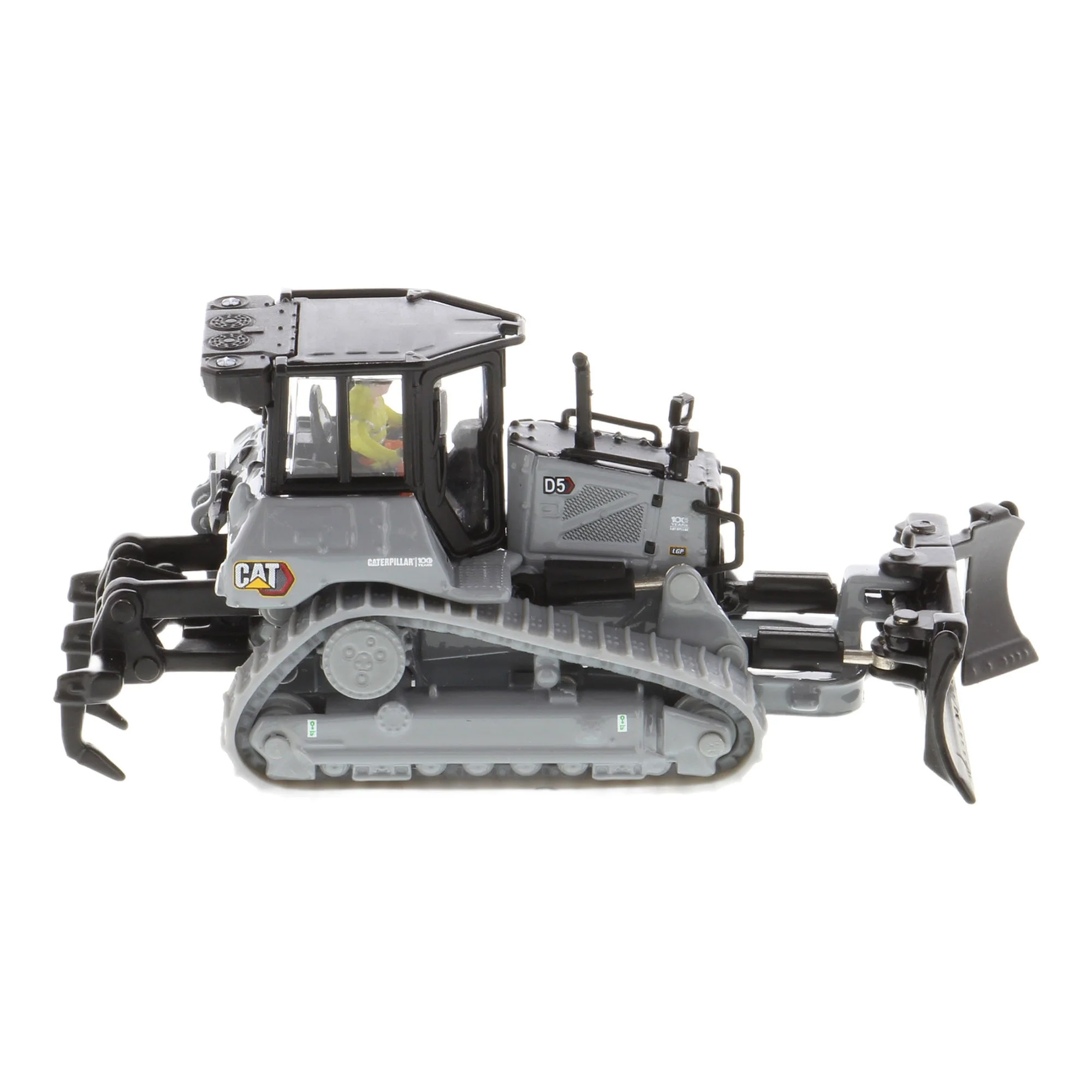1/87 CAT D5 Dozer, Caterpillar Centennial Gray, Diecast Masters High Line Series - Image 5