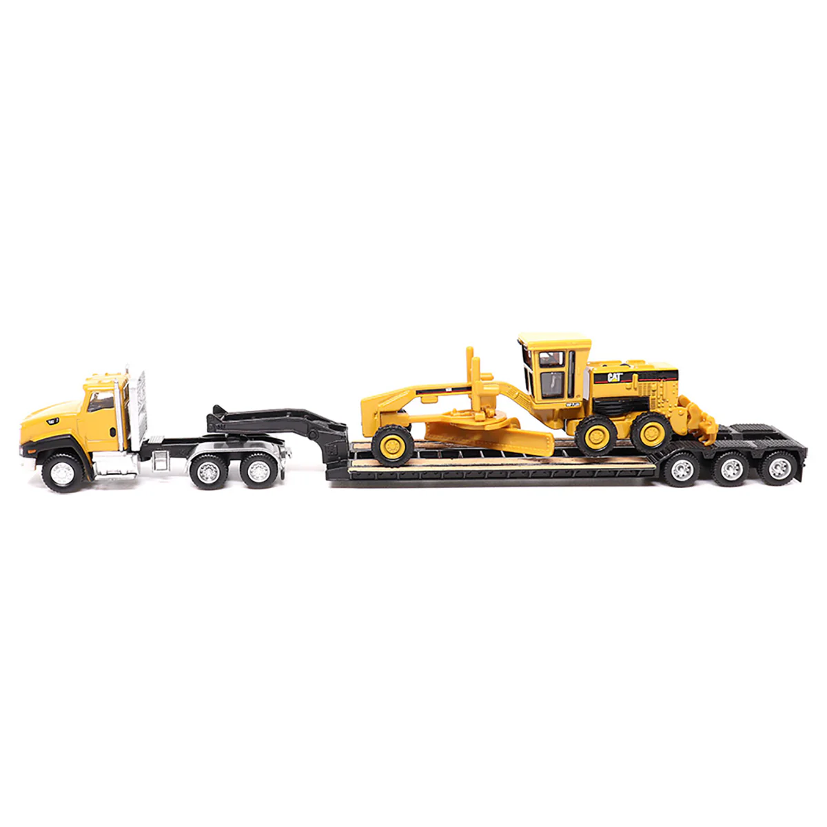 1/87 Caterpillar CT660 Day Cab with Lowboy Trailer & 163H Motor Grader by Diecast Masters - Image 2