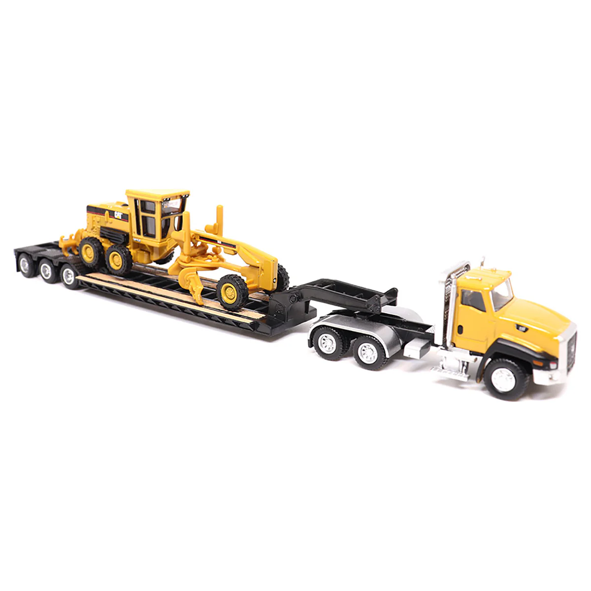 1/87 Caterpillar CT660 Day Cab with Lowboy Trailer & 163H Motor Grader by Diecast Masters - Image 3