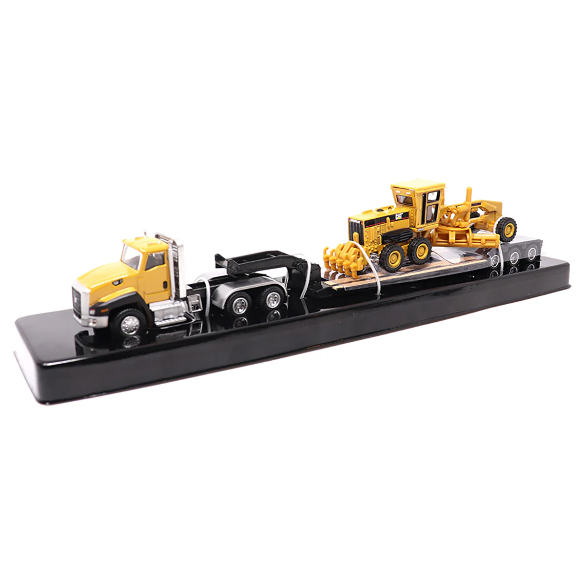 1/87 Caterpillar CT660 Day Cab with Lowboy Trailer & 163H Motor Grader by Diecast Masters - Image 7
