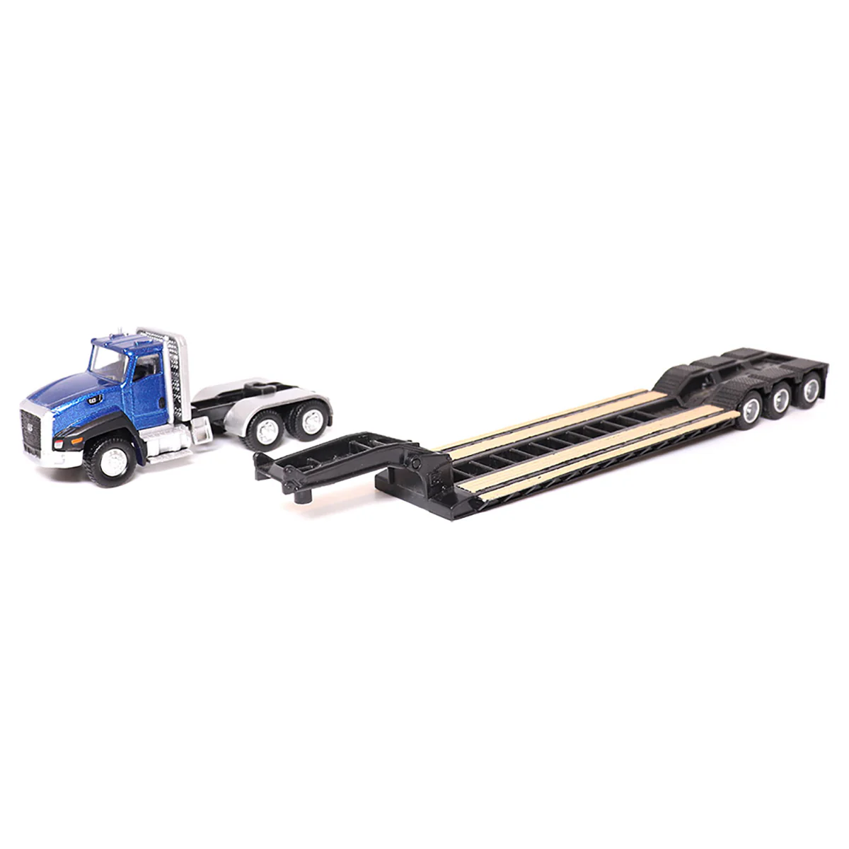 1/87 Caterpillar CT660 Day Cab Semi Truck with Lowboy Trailer & 315C L Hydraulic Excavator by Diecast Masters - Image 4