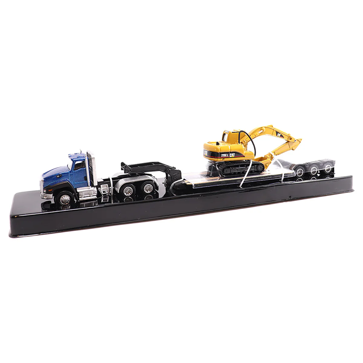 1/87 Caterpillar CT660 Day Cab Semi Truck with Lowboy Trailer & 315C L Hydraulic Excavator by Diecast Masters - Image 7