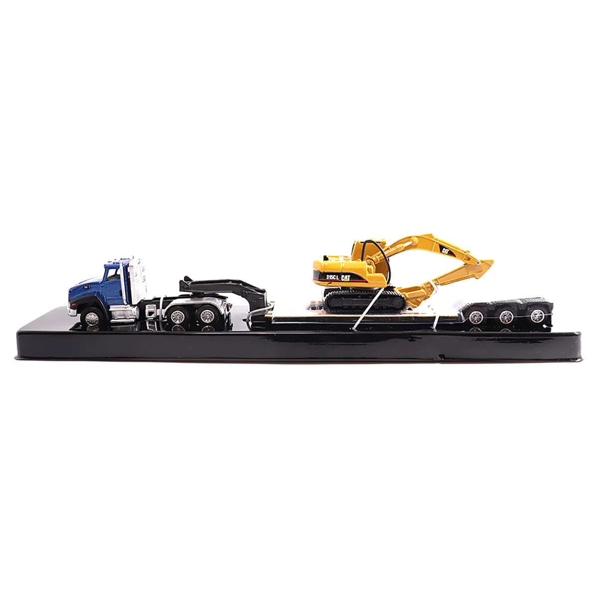 1/87 Caterpillar CT660 Day Cab Semi Truck with Lowboy Trailer & 315C L Hydraulic Excavator by Diecast Masters - Image 8