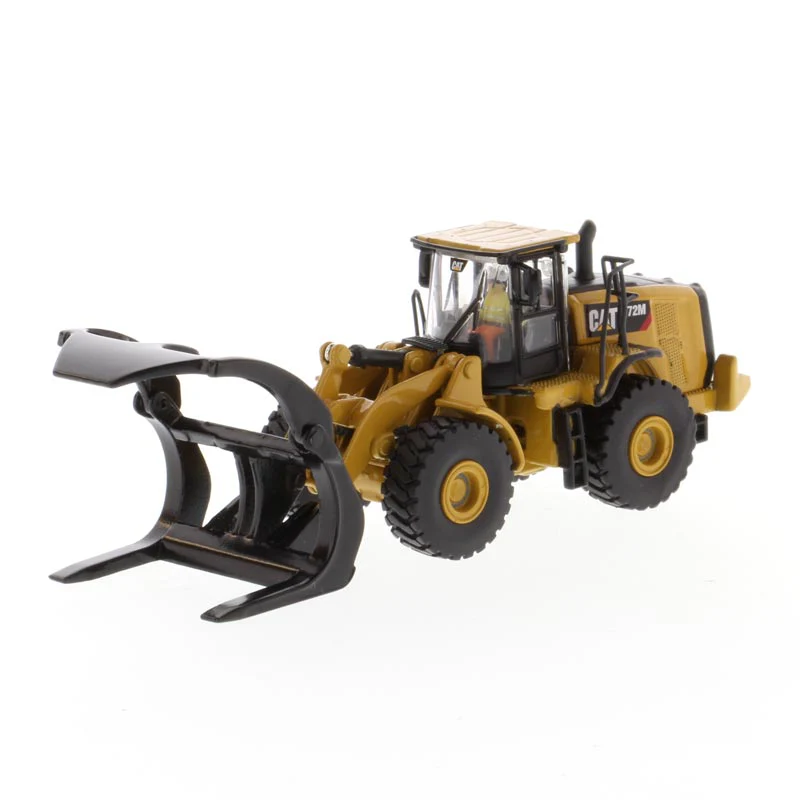 1/87 Caterpillar 972M Wheel Loader with Log Fork by Diecast Masters