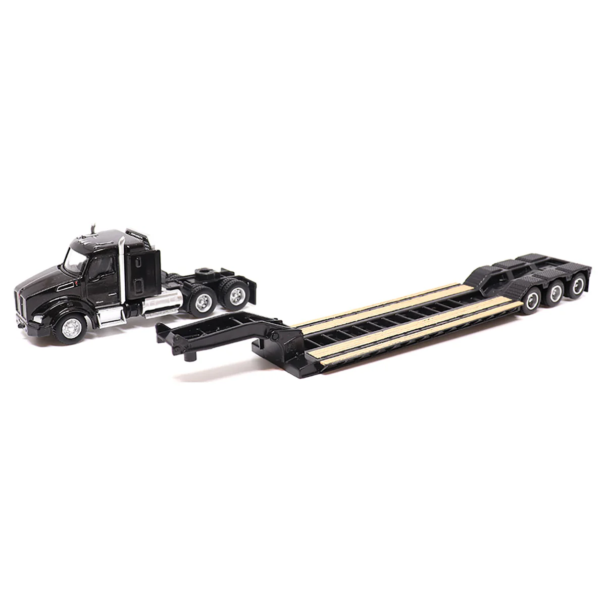1/87 Kenworth T880s SBFS Tandem Tractor with Lowboy Trailer & Caterpillar 320D L Hydraulic Excavator by Diecast Masters - Image 4