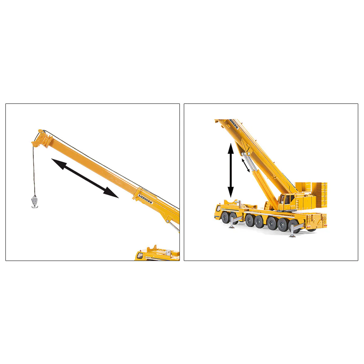 1/87 Liebherr Mobile Crane with Telescoping & Pivoting Crane Arm - Image 3