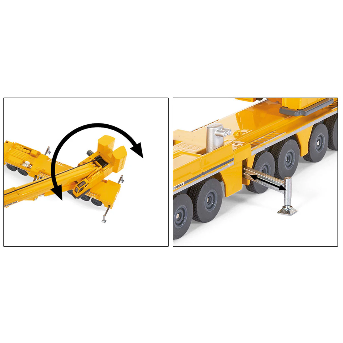 1/87 Liebherr Mobile Crane with Telescoping & Pivoting Crane Arm - Image 4