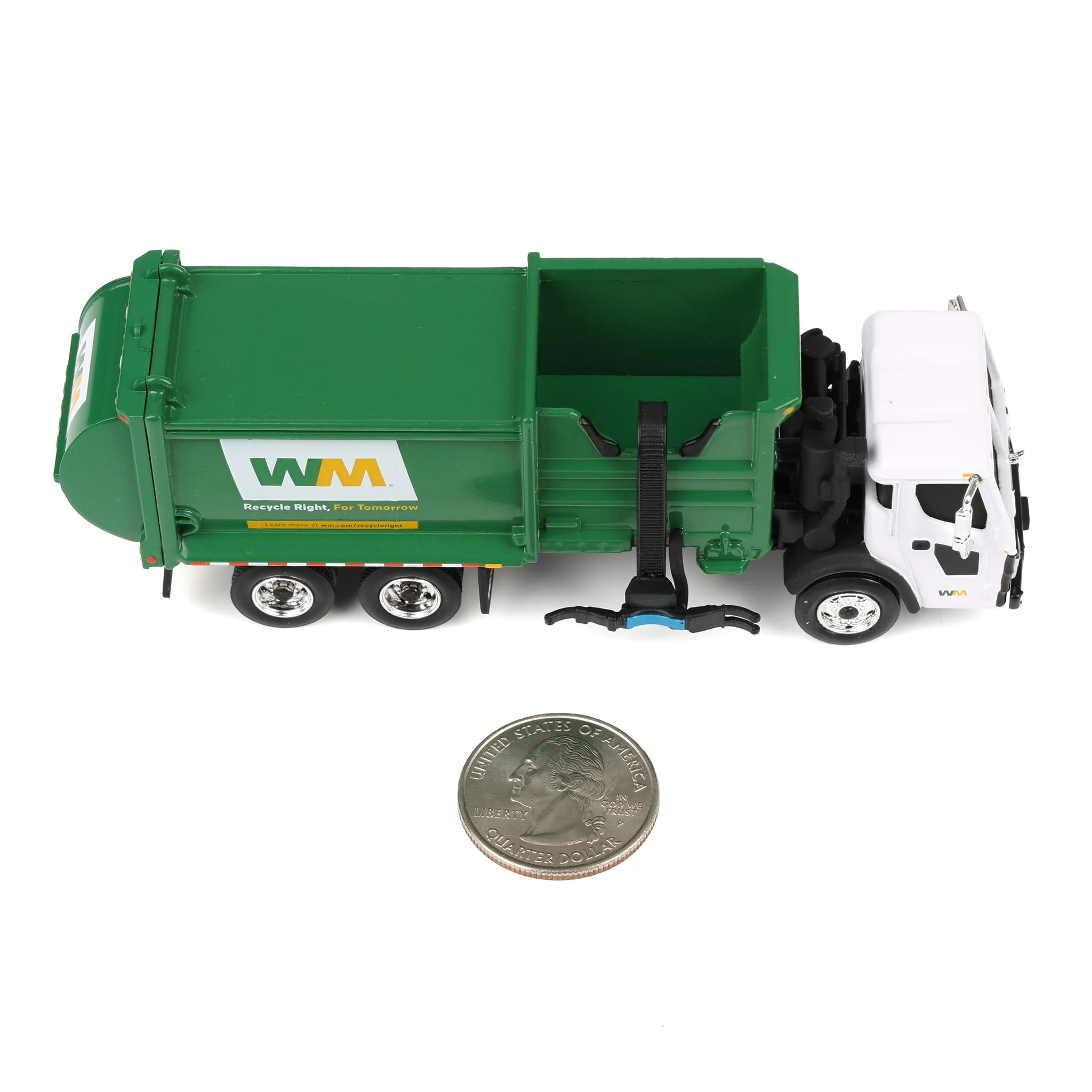 1/87 Mack LR Waste Management Refuse Truck with McNeilus ZR Side Loader - Image 5