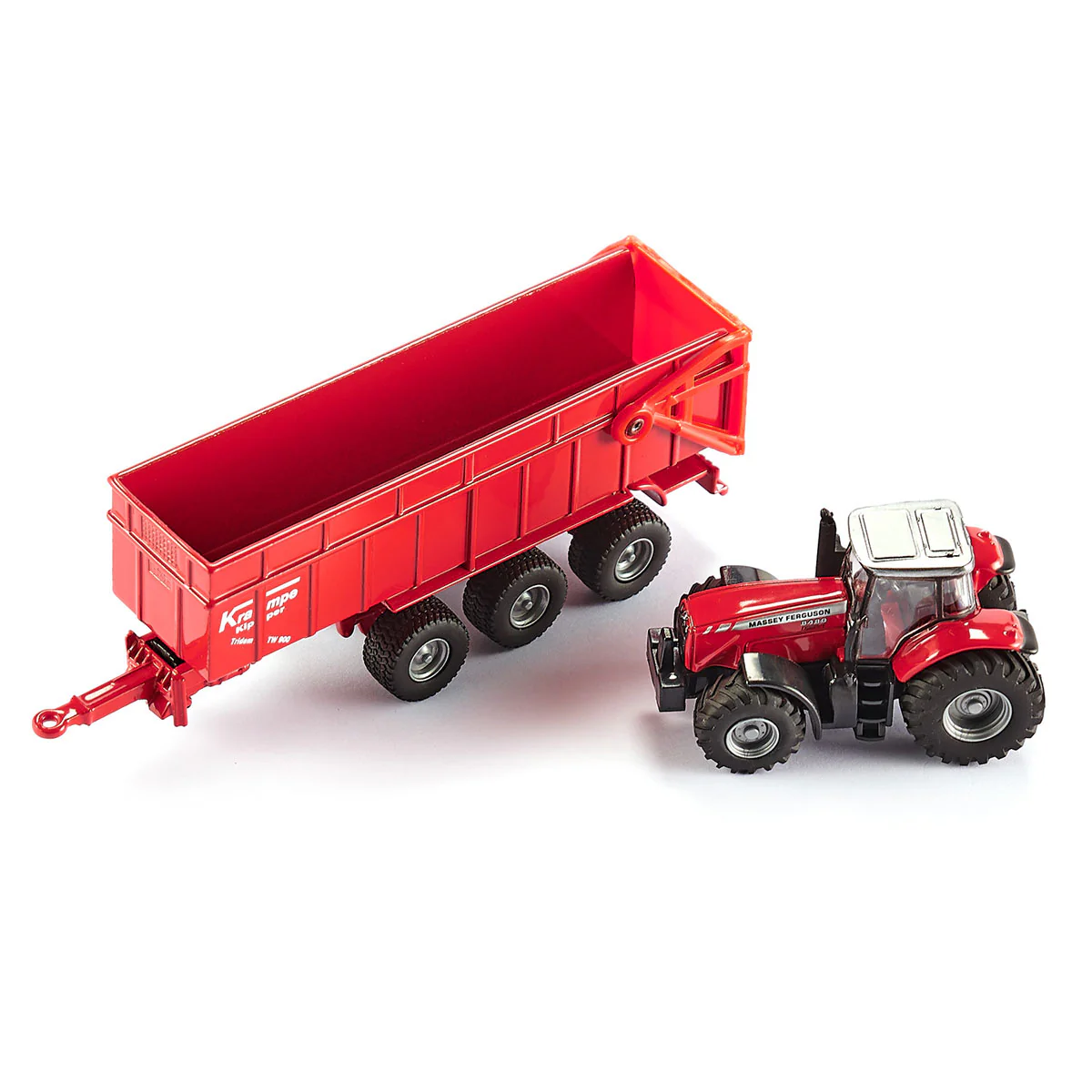 1/87 Massey Ferguson 8480 Tractor with Krampe Dump Trailer by SIKU - Image 3