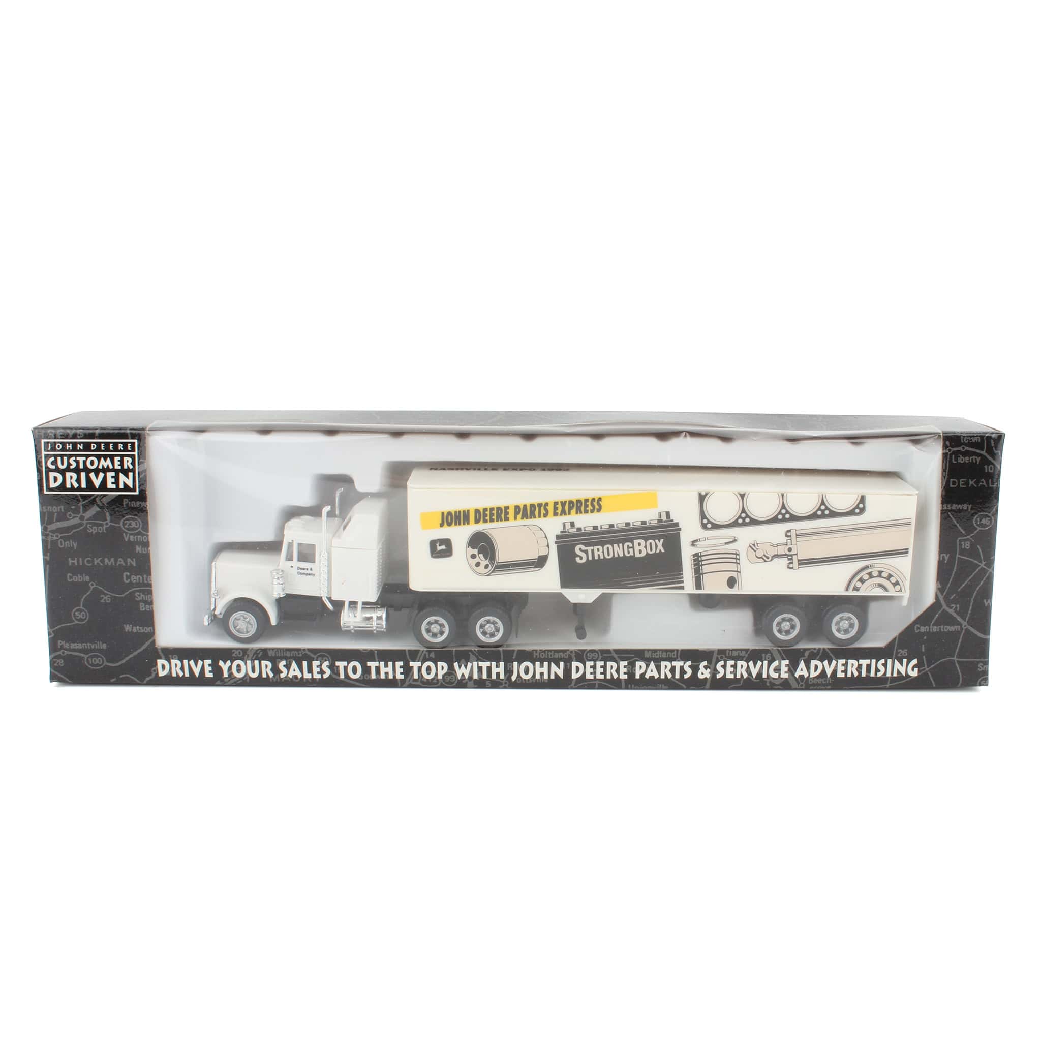 1/87 Plastic John Deere Parts Express Semi, Nashville Expo 1992 by Promotex Inc