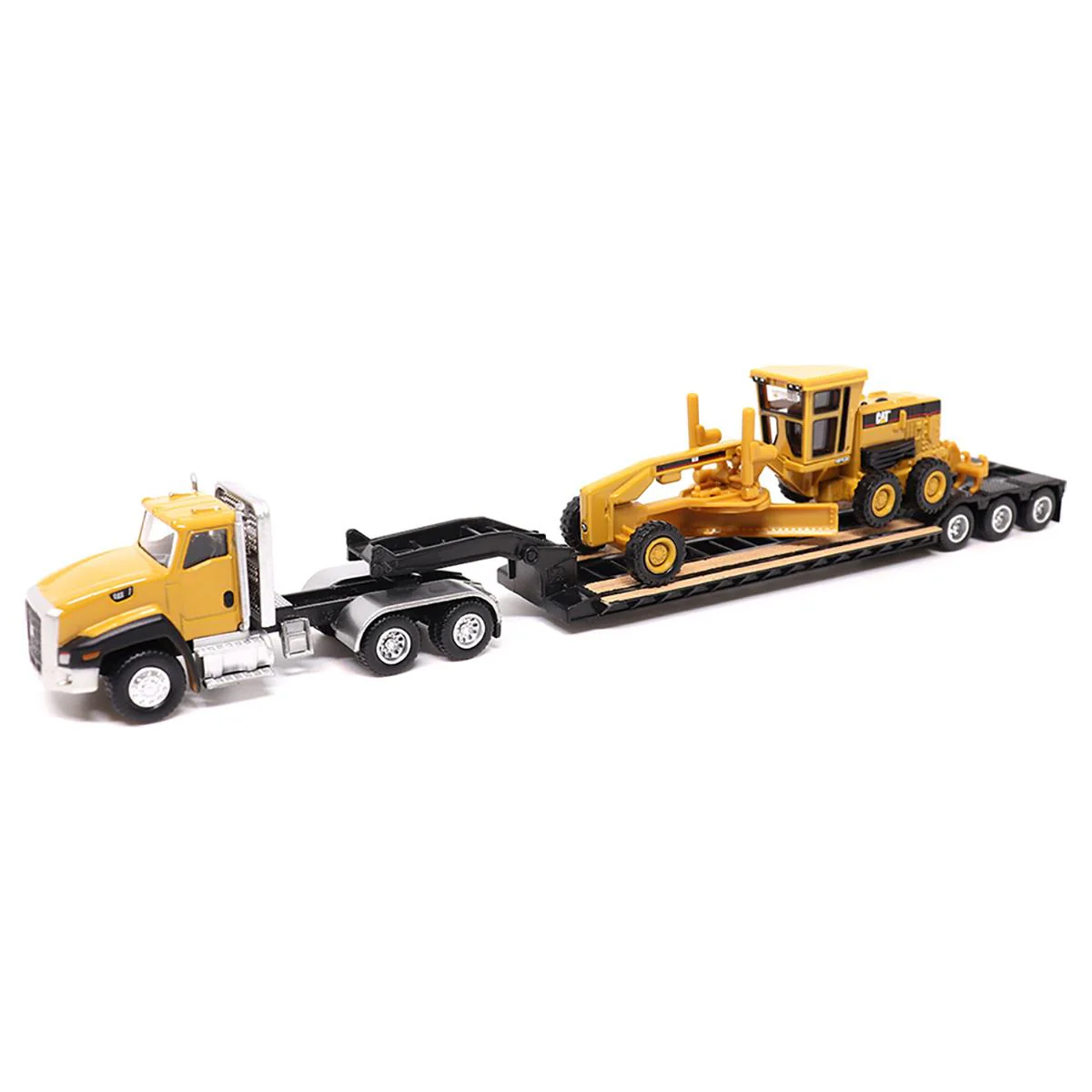 1/87 Semi Truck with Lowboy and Caterpillar Machine Set - Image 2