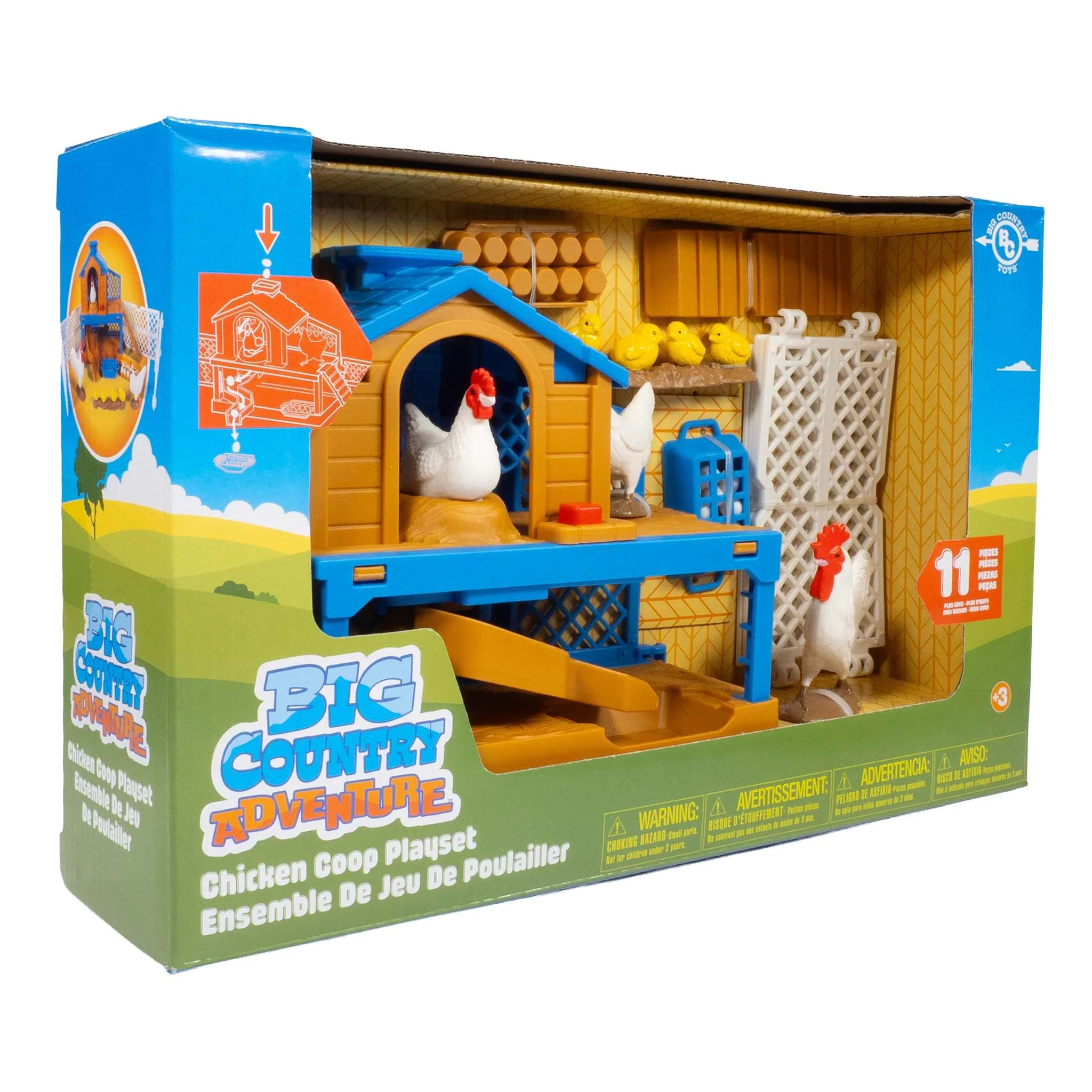 11-Piece Chicken Coop Playset with Accessories by Big Country Toys - Image 2