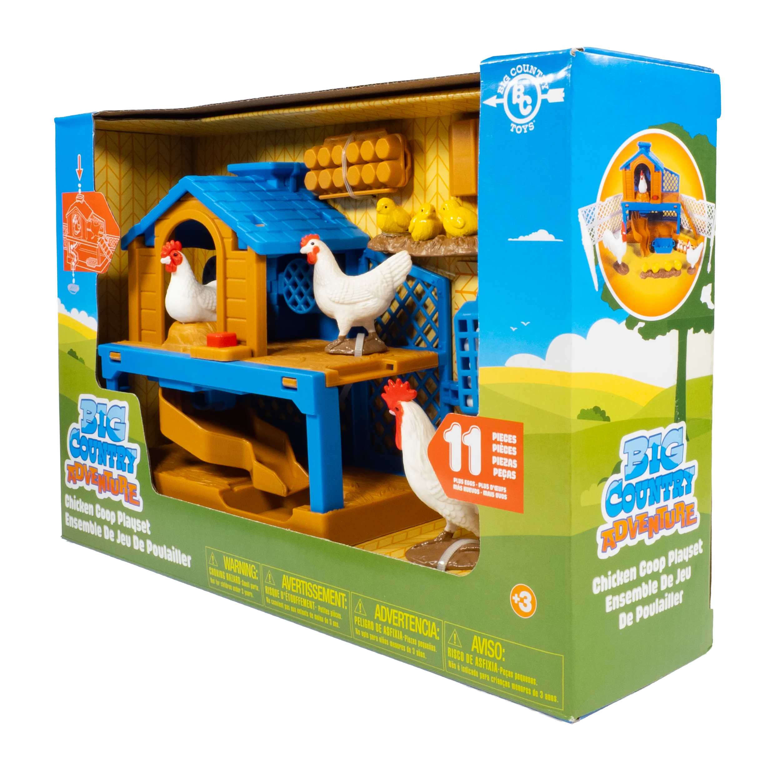 11-Piece Chicken Coop Playset with Accessories by Big Country Toys - Image 3