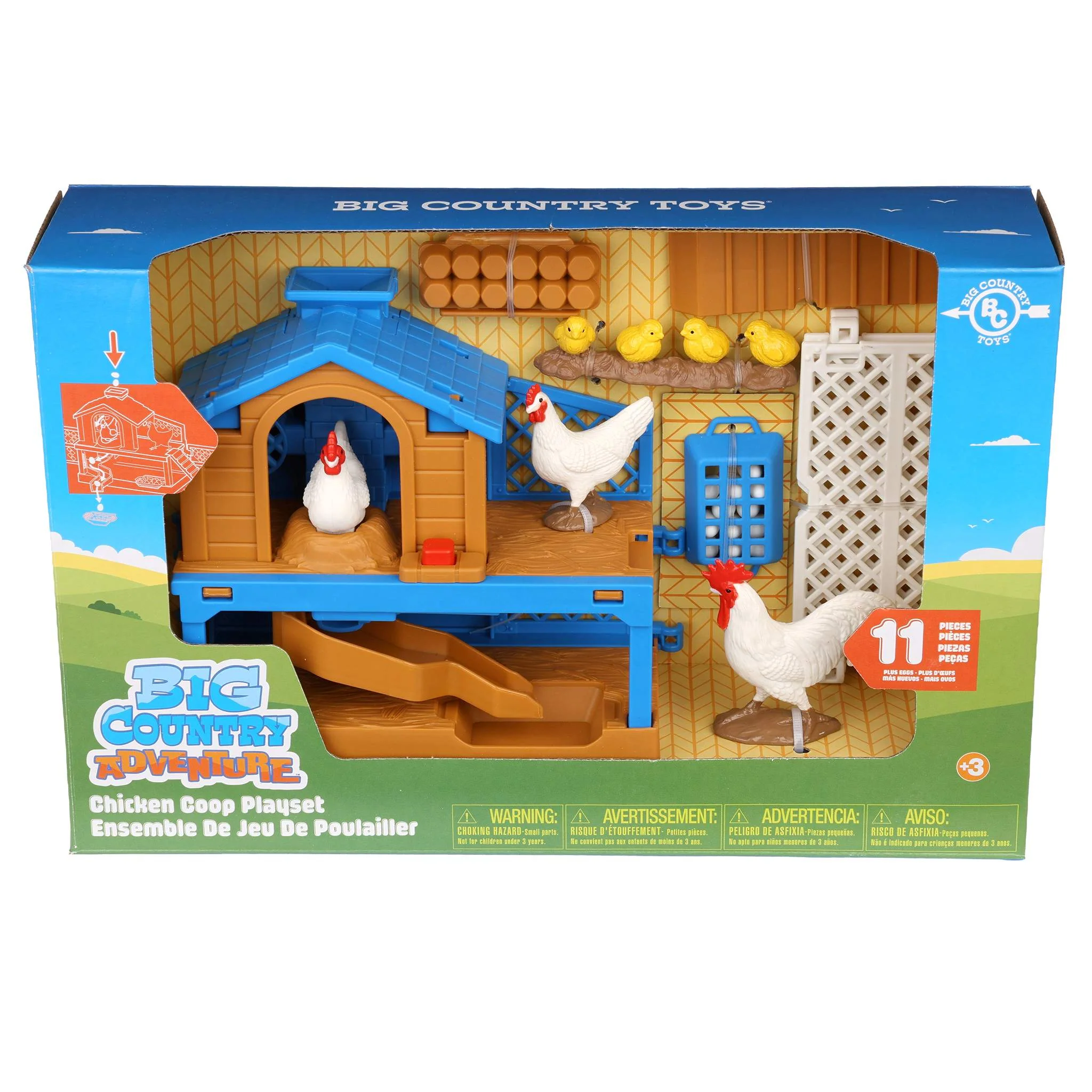 11-Piece Chicken Coop Playset with Accessories by Big Country Toys - Image 4