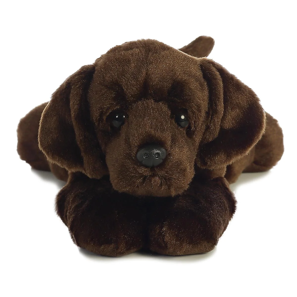 12in Chocolate Lab Max Flopsie Plush by Aurora - Image 2