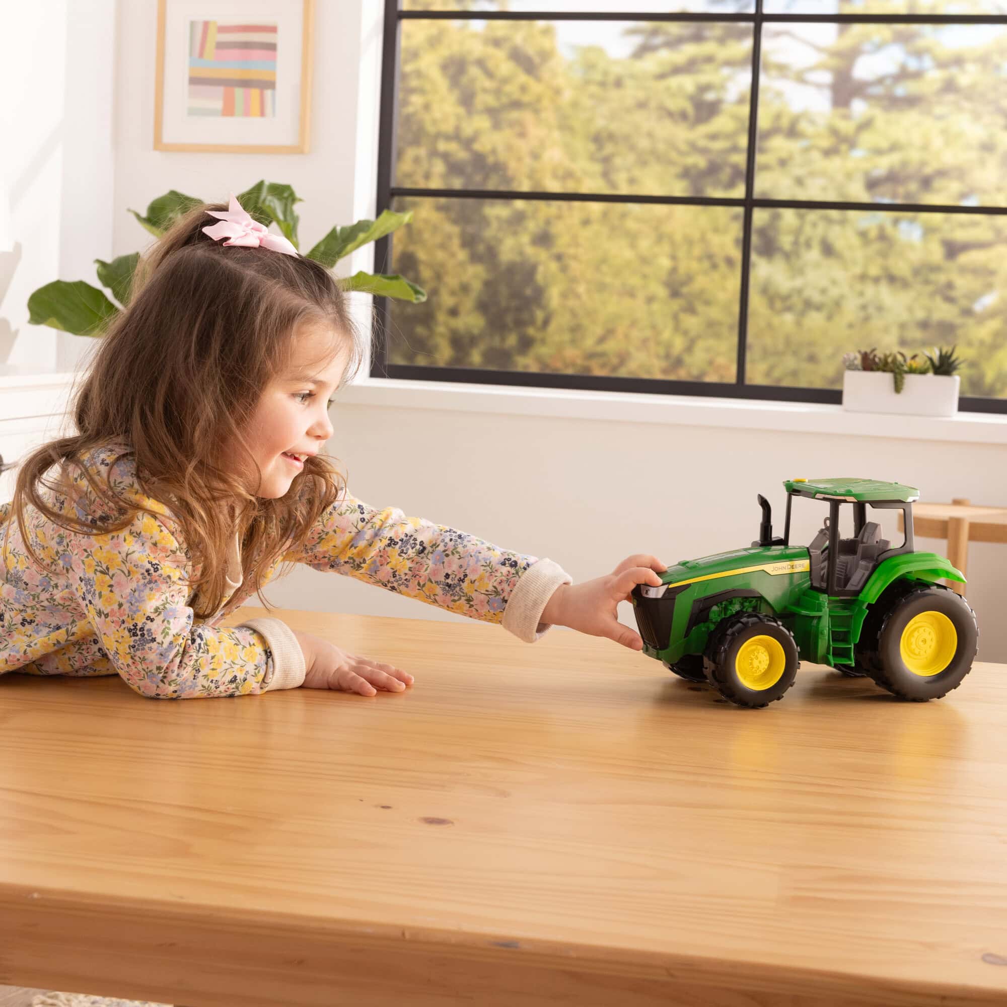 12in John Deere Toy Tractor with Lights & Sounds by ERTL - Image 9
