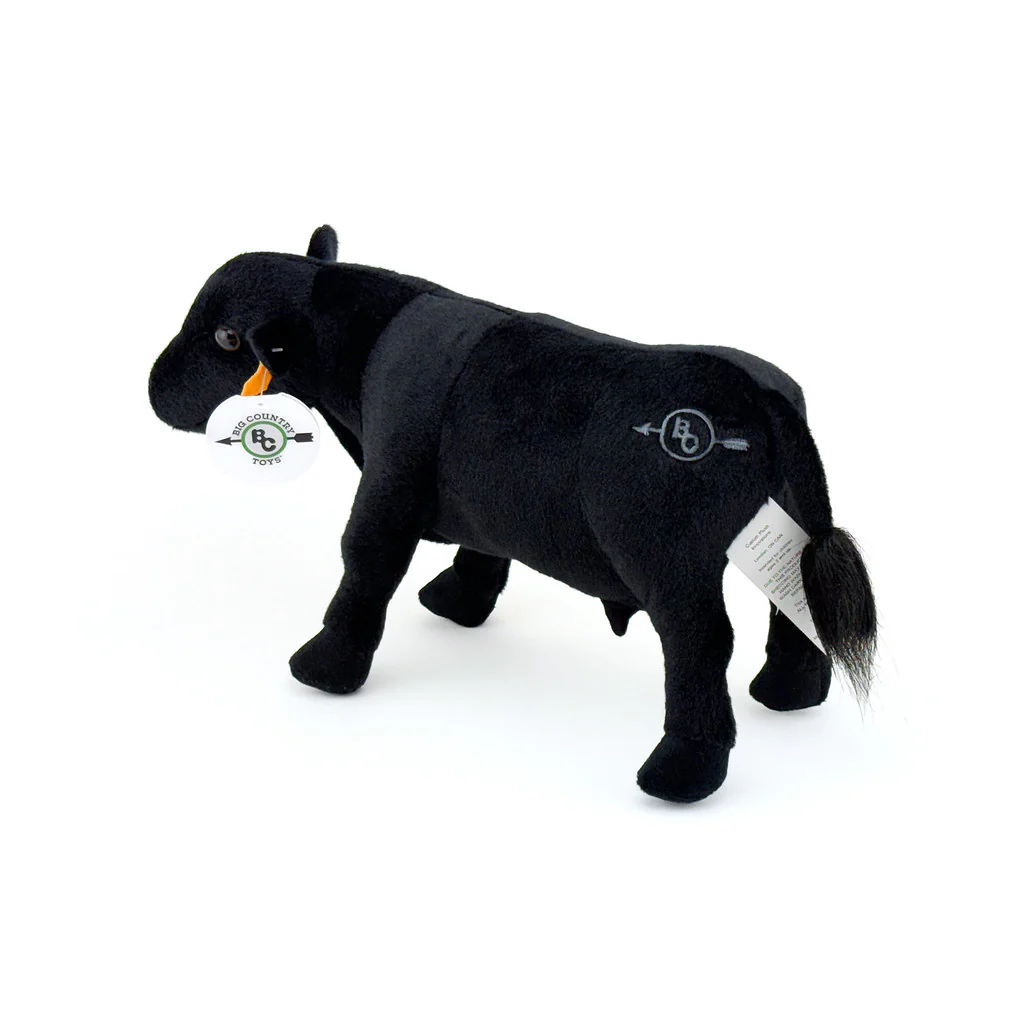 14" Black Angus Plush Cow by Big Country - Image 2
