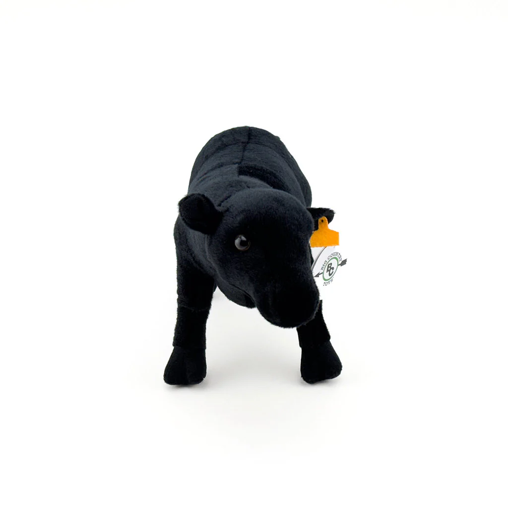 14" Black Angus Plush Cow by Big Country - Image 5