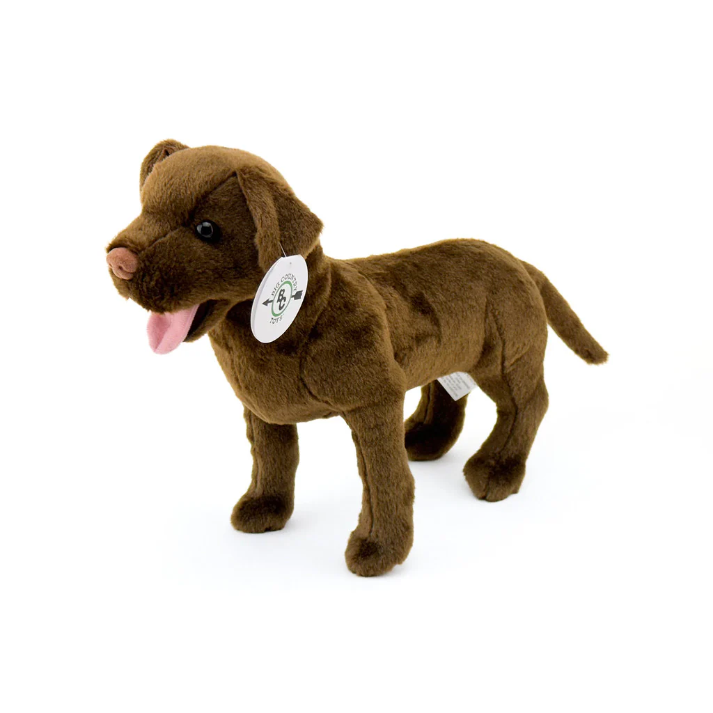 14" Chocolate Lab Plush Dog by Big Country