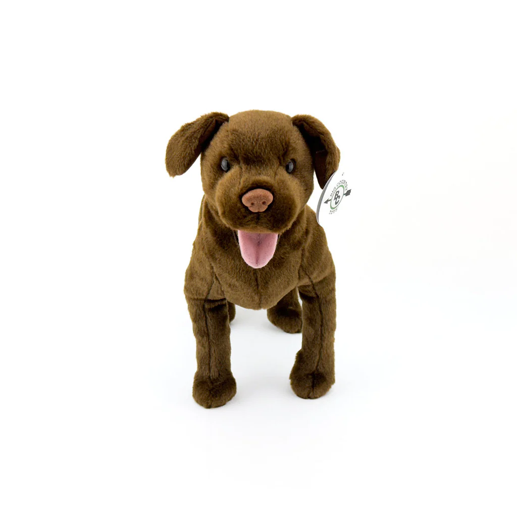 14" Chocolate Lab Plush Dog by Big Country - Image 2
