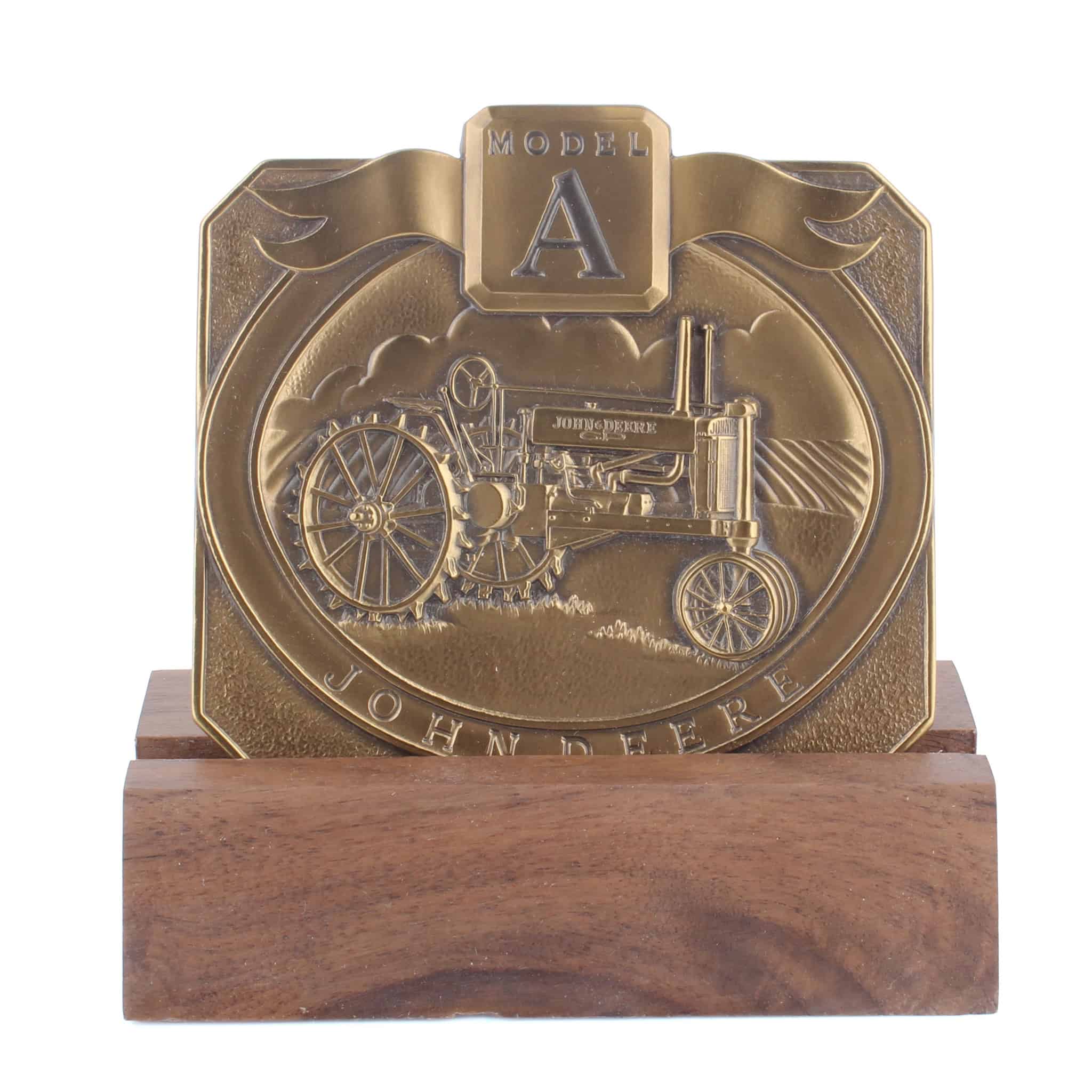 1990 John Deere Calendar Medallion, Model A Tractor - Image 2