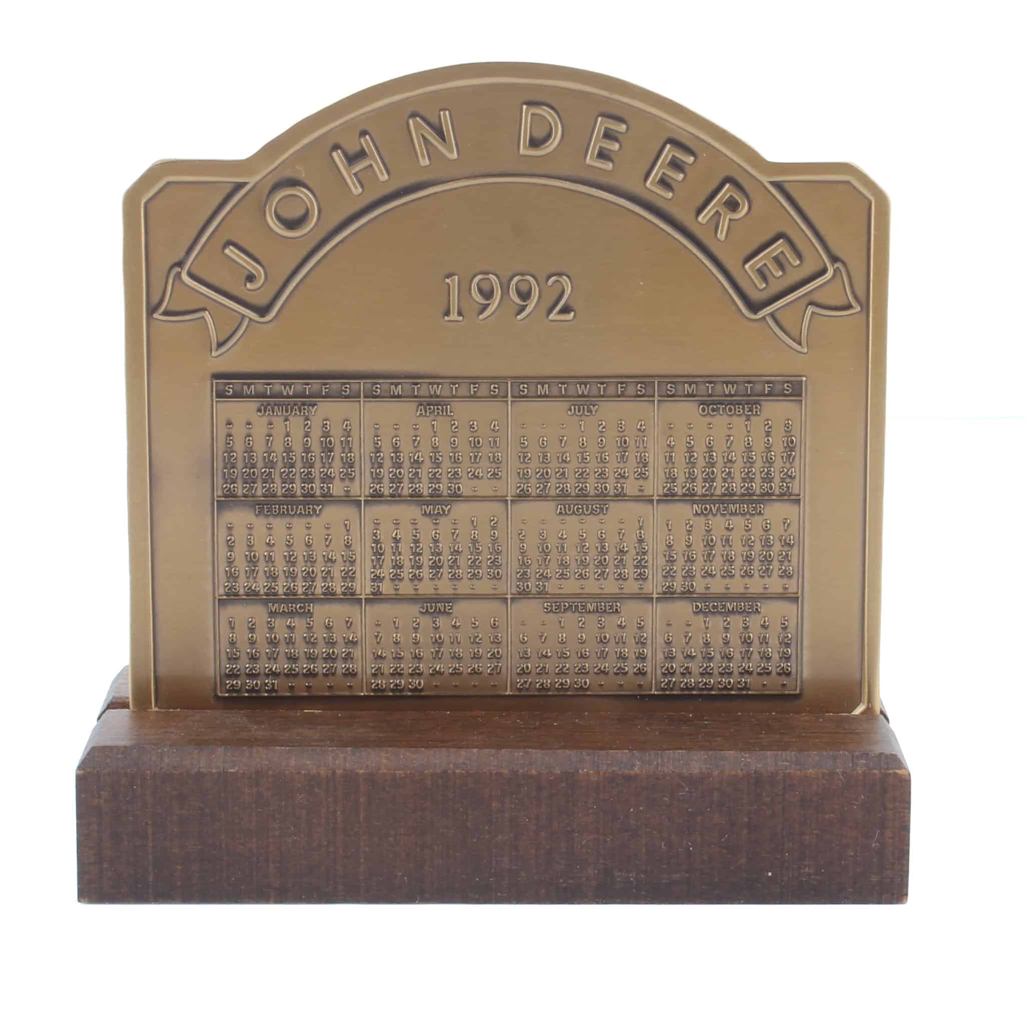 1992 John Deere Calendar Medallion, 730 Tractor - Image 3