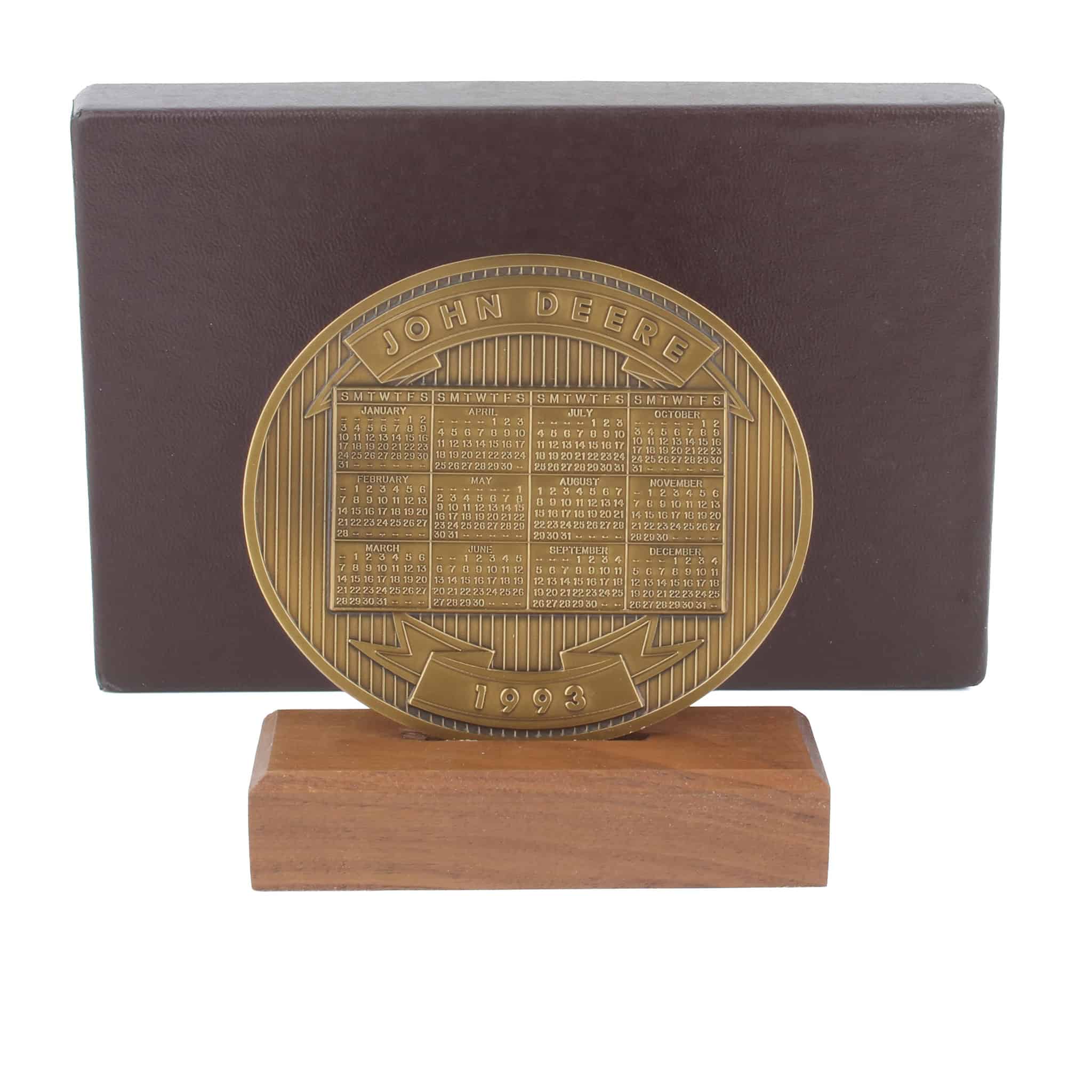 1993 John Deere Calendar Medallion, Two Cylinder Tractors - Image 2