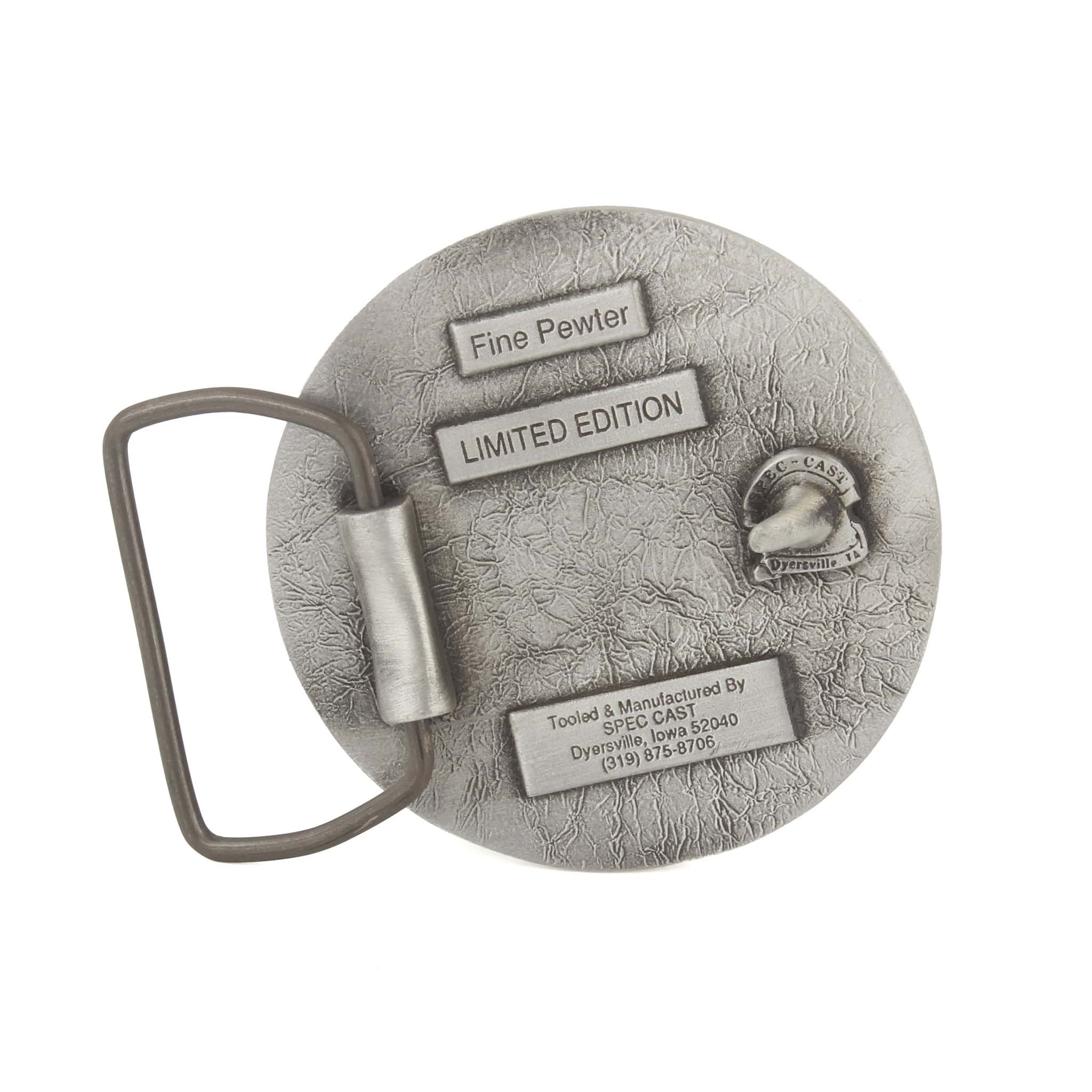 1994 SpecCast 20th Anniversary LE Pewter Belt Buckle - Image 2