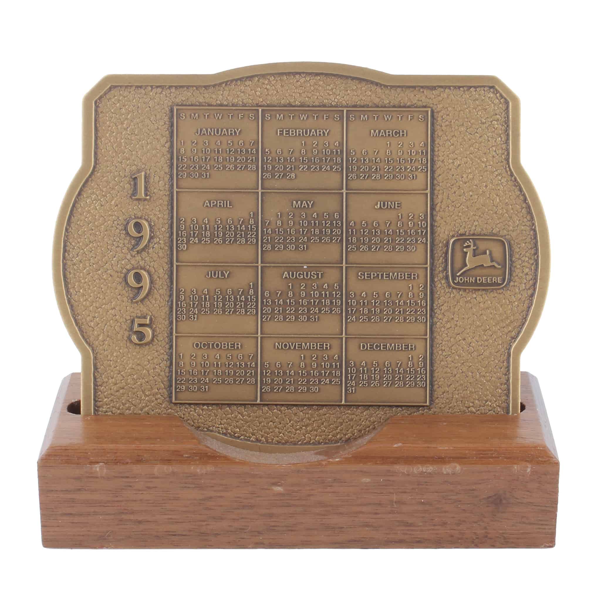 1995 John Deere Calendar Medallion, The Tradition Continues with 55 Combine & 9500 Maximizer Combine - Image 2