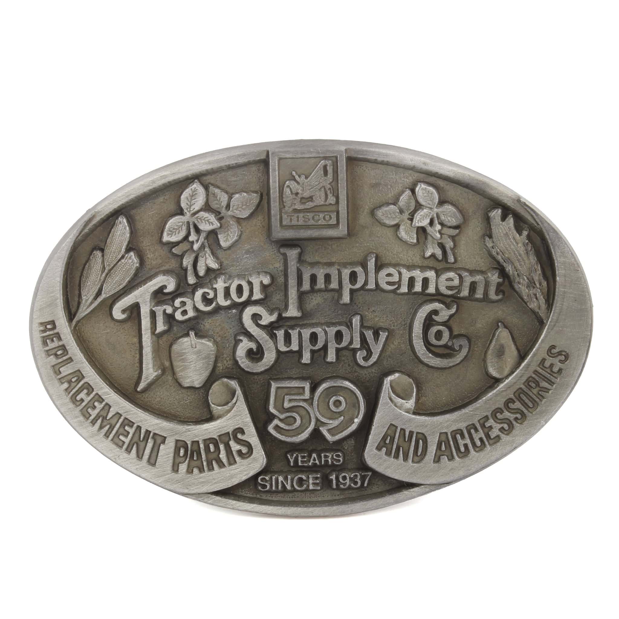 1996 TISCO Tractor Implement Supply Co 59 years LE Pewter Belt Buckle by SpecCast
