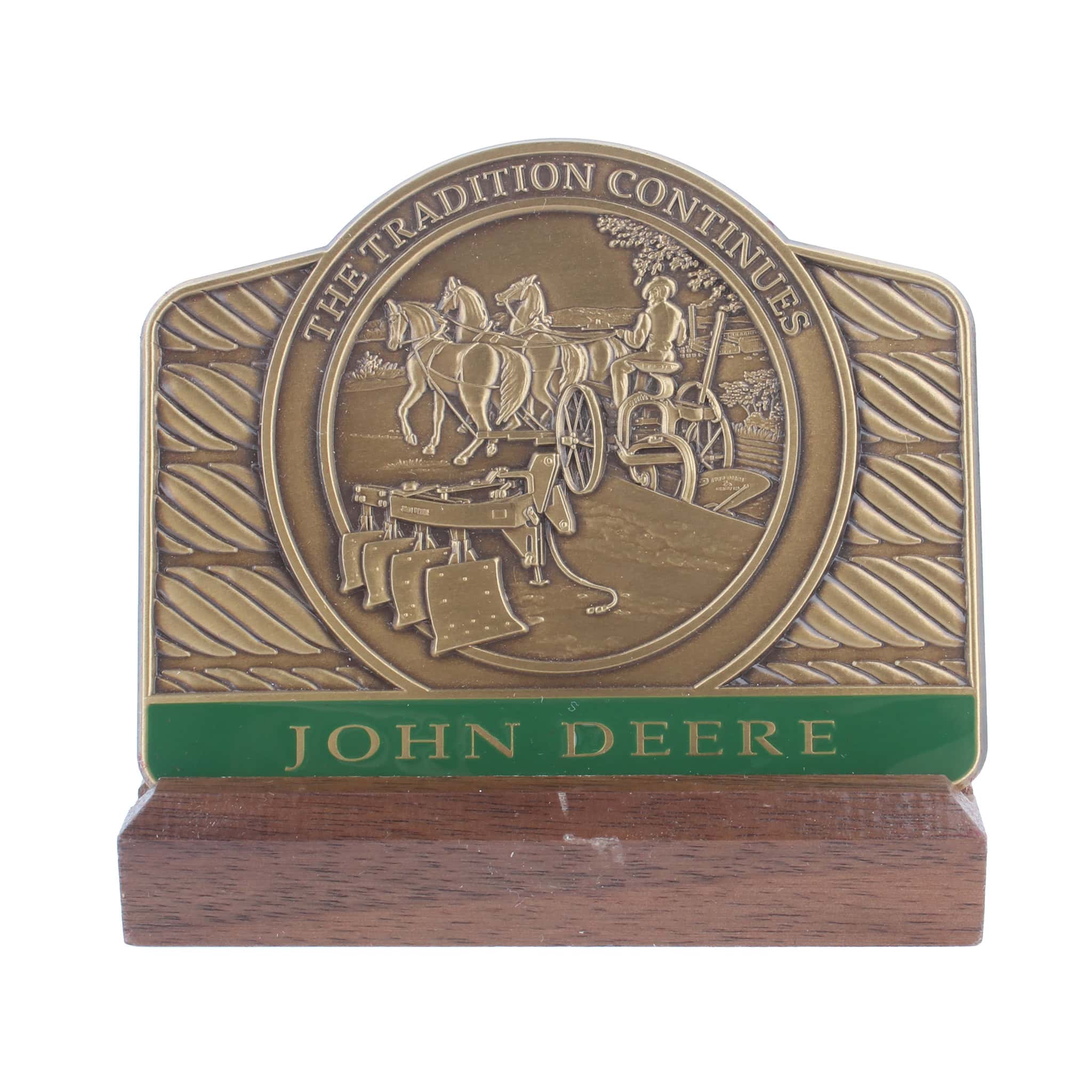 1999 John Deere Calendar Medallion, The Tradition Continues, Gilpin Sulky & 3945 Plow - Image 2