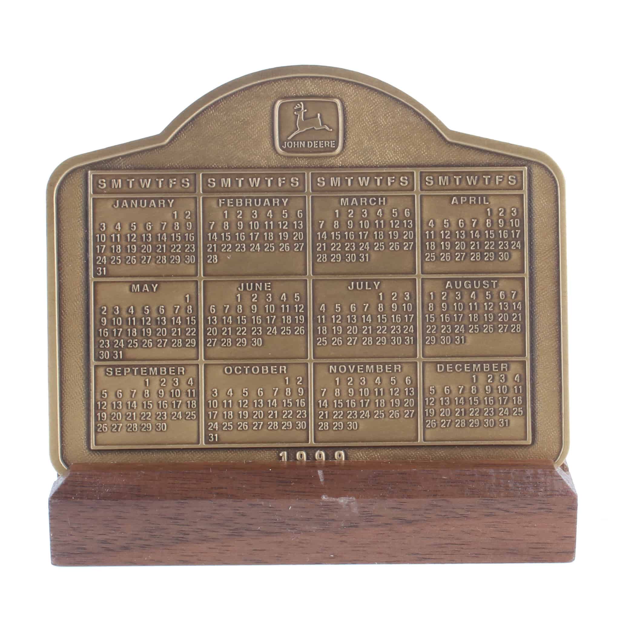 1999 John Deere Calendar Medallion, The Tradition Continues, Gilpin Sulky & 3945 Plow - Image 3