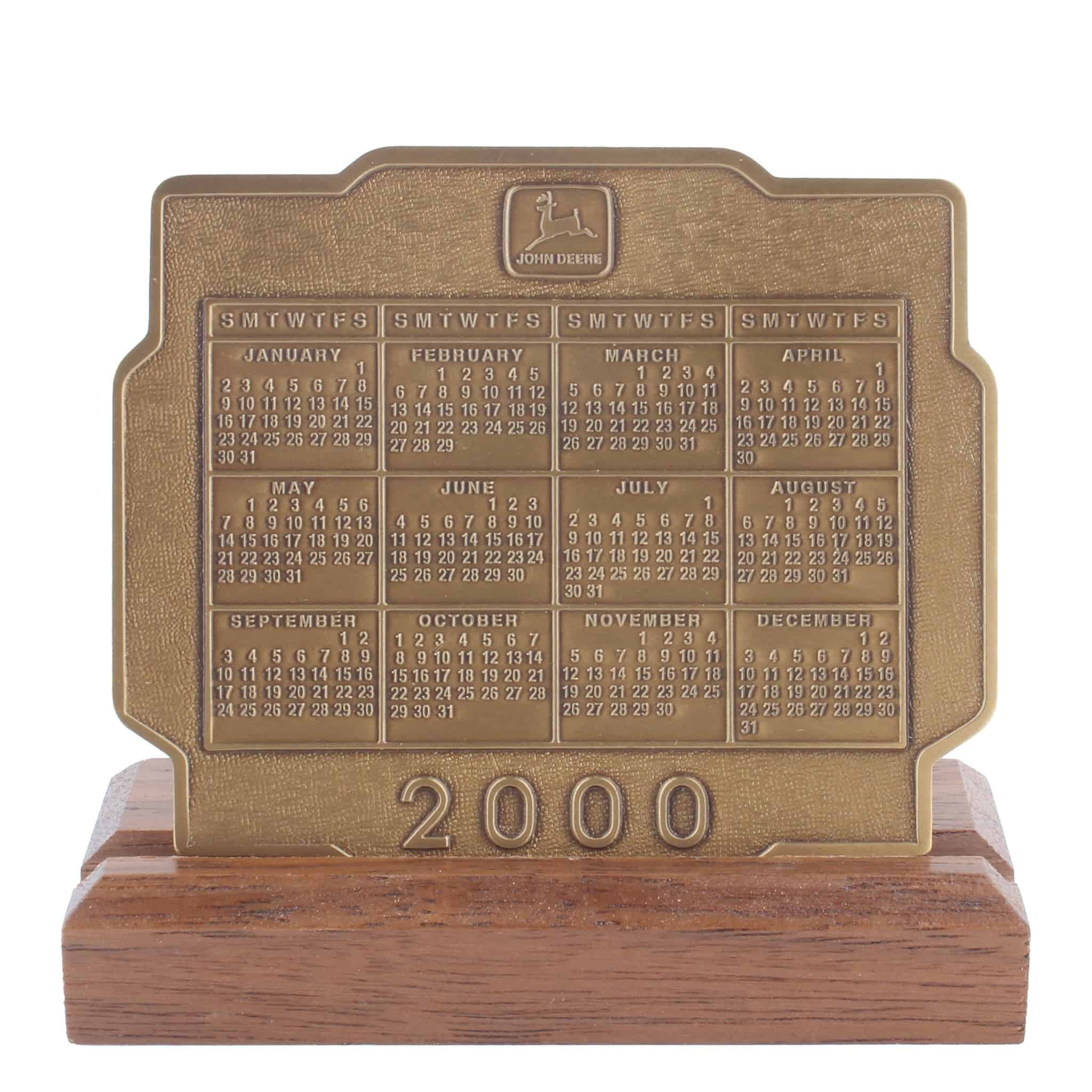 2000 John Deere Calendar Medallion, The Tradition Continues with 8010 & 9400 Tractors - Image 2